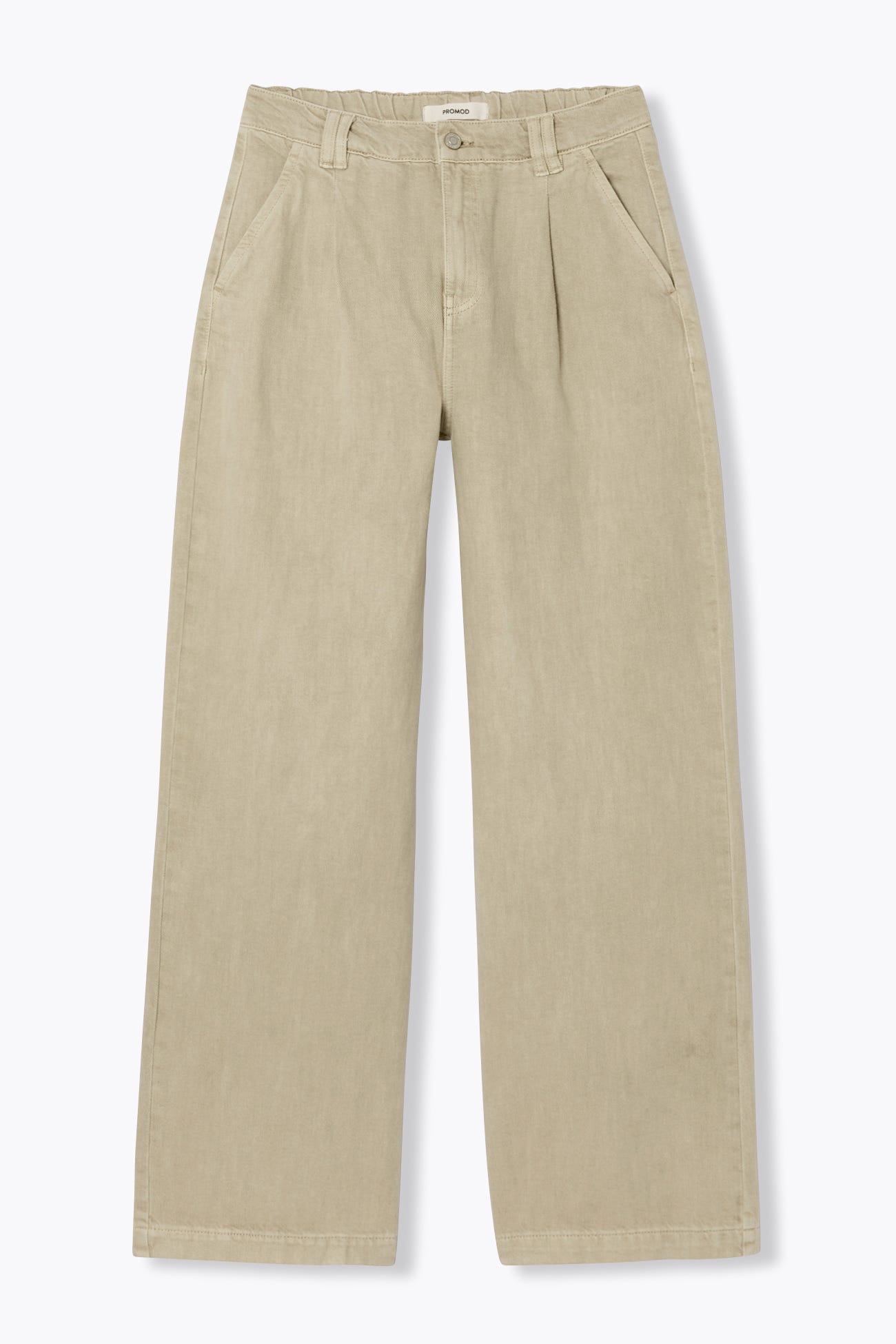 Pantalon large taille haute