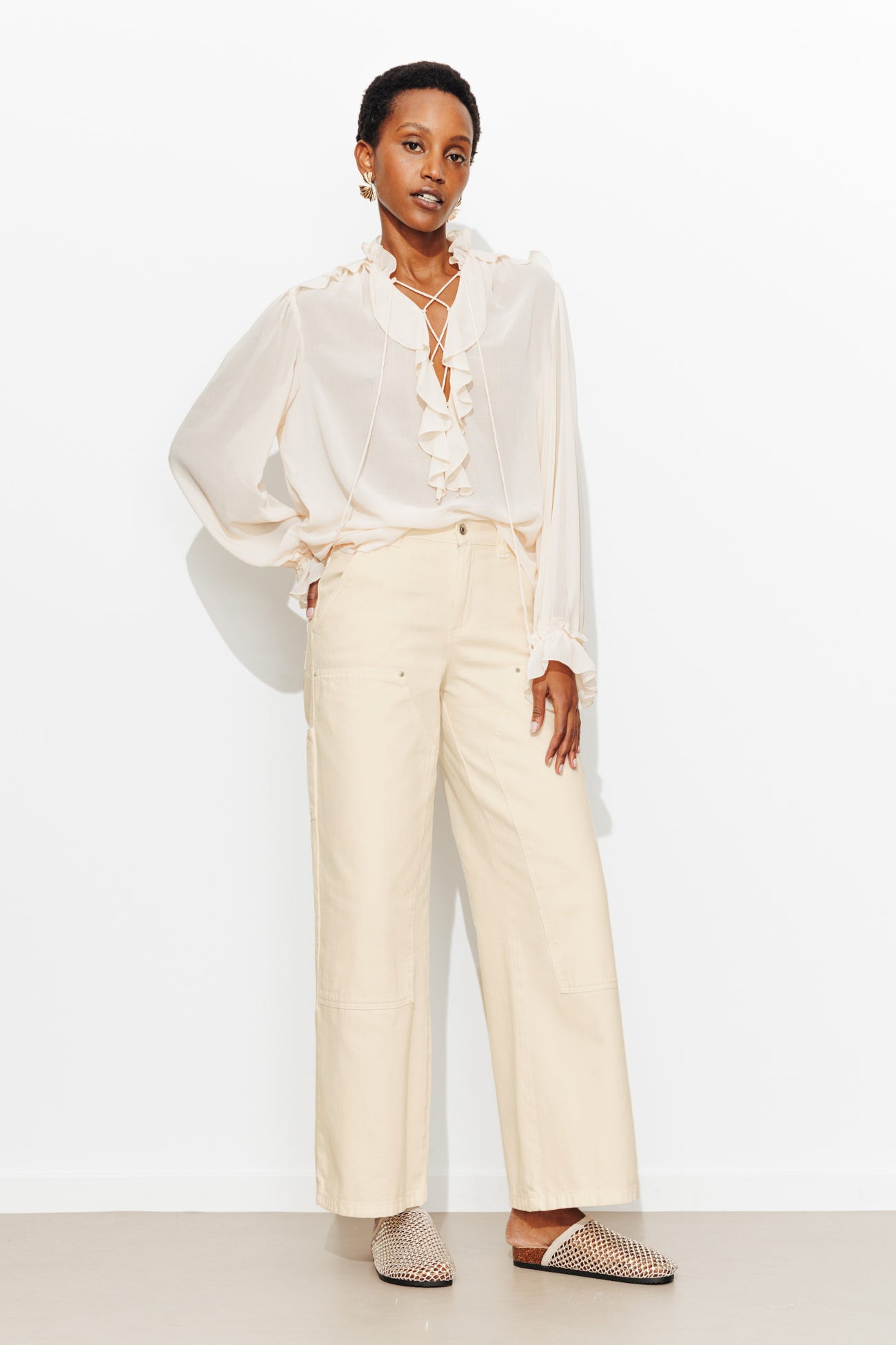 Plain carpenter trousers