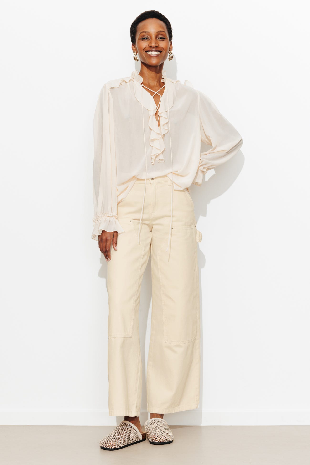 Plain carpenter trousers