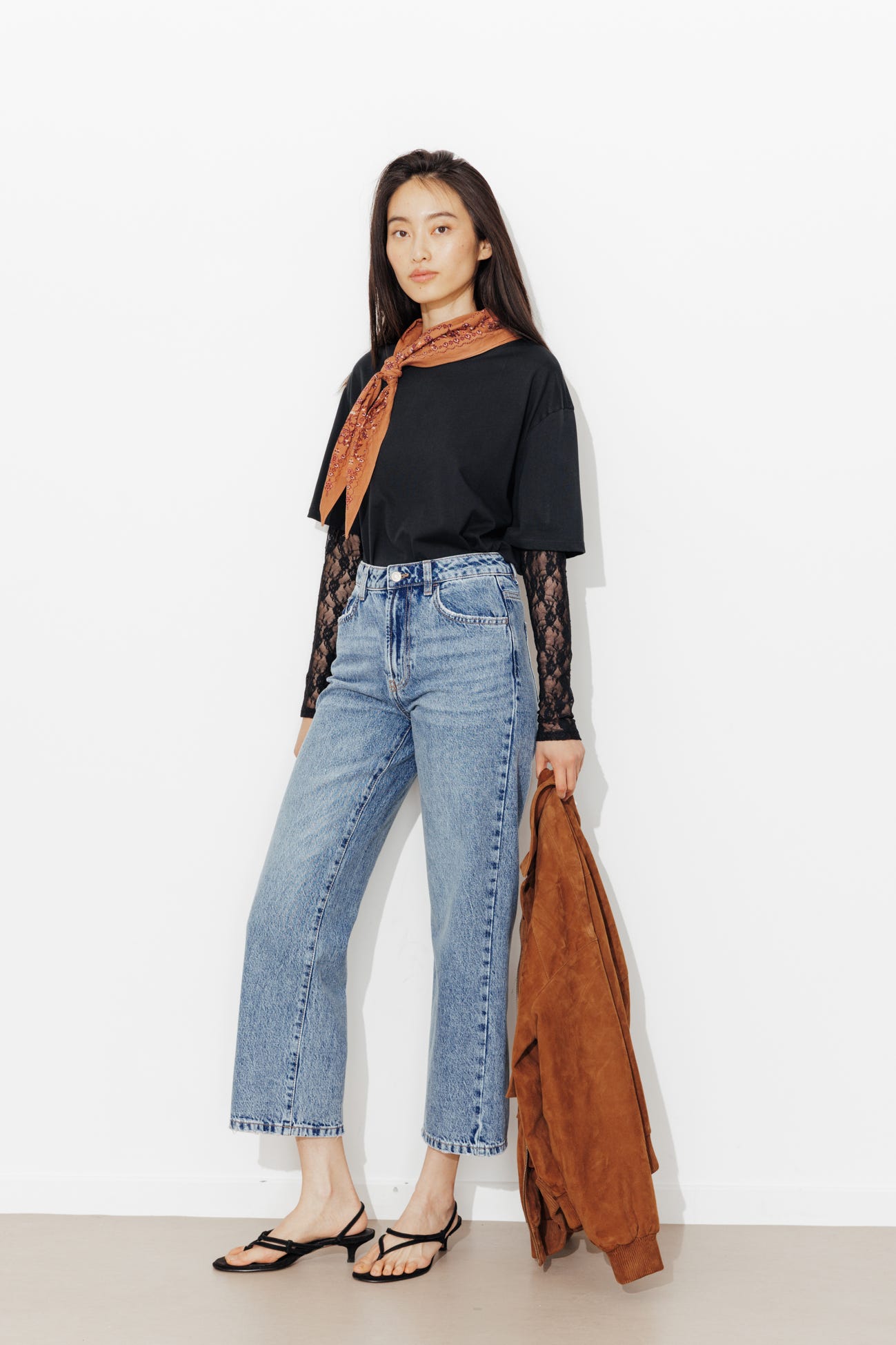 Jean droit 7/8è Femme