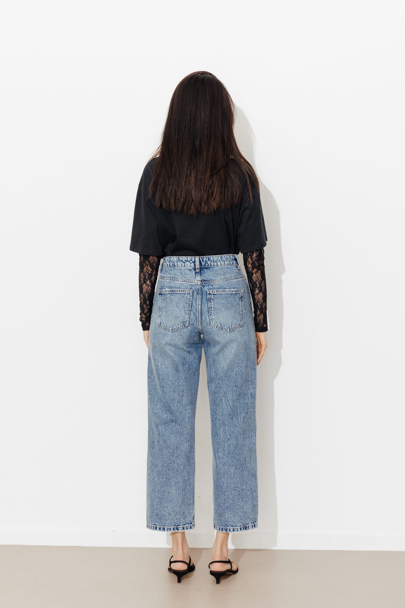 Jean droit 7/8è Femme