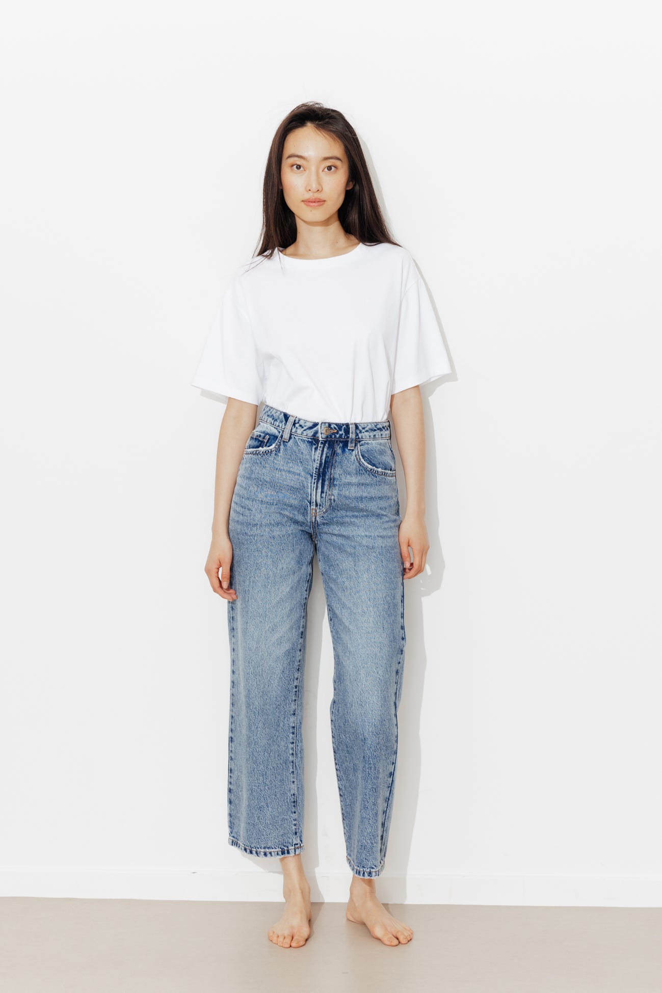 Jean droit 7/8è Femme