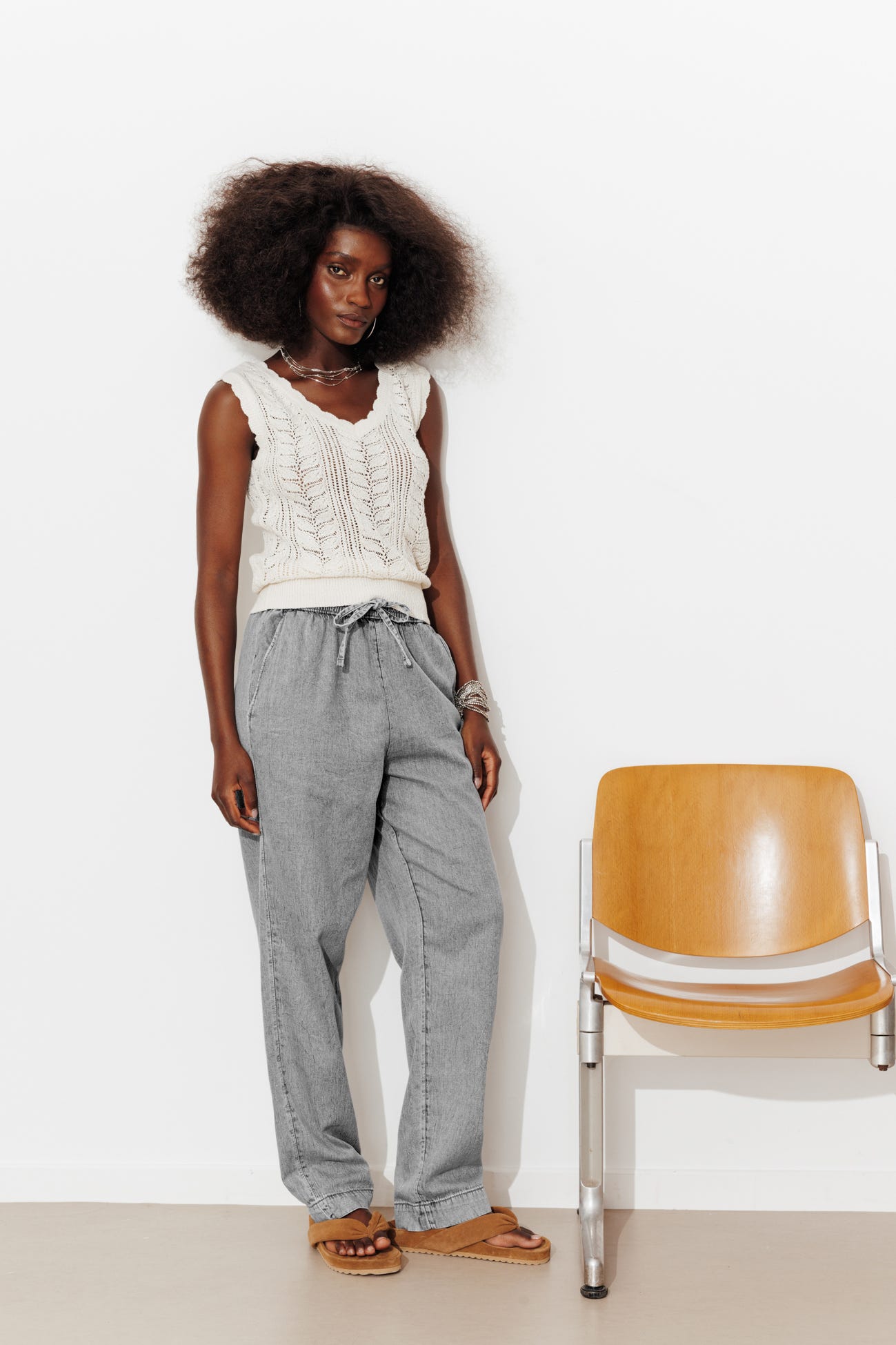 Jogpant en jean Femme