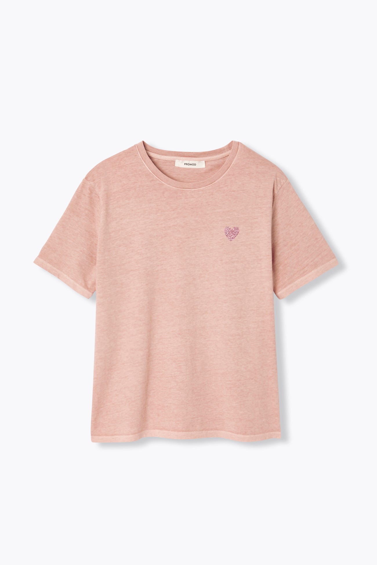 IMOGEN T-shirt coeur pailleté