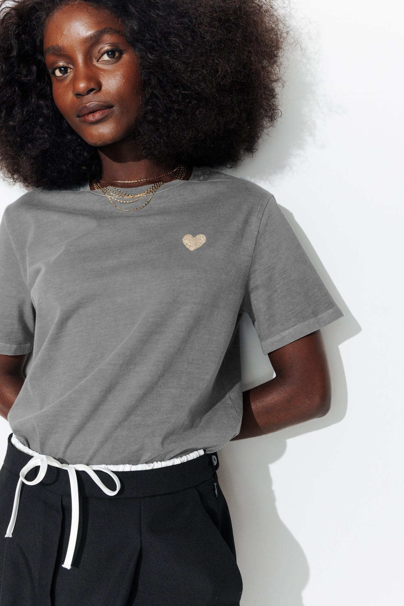 IMOGEN glitzy heart t-shirt
