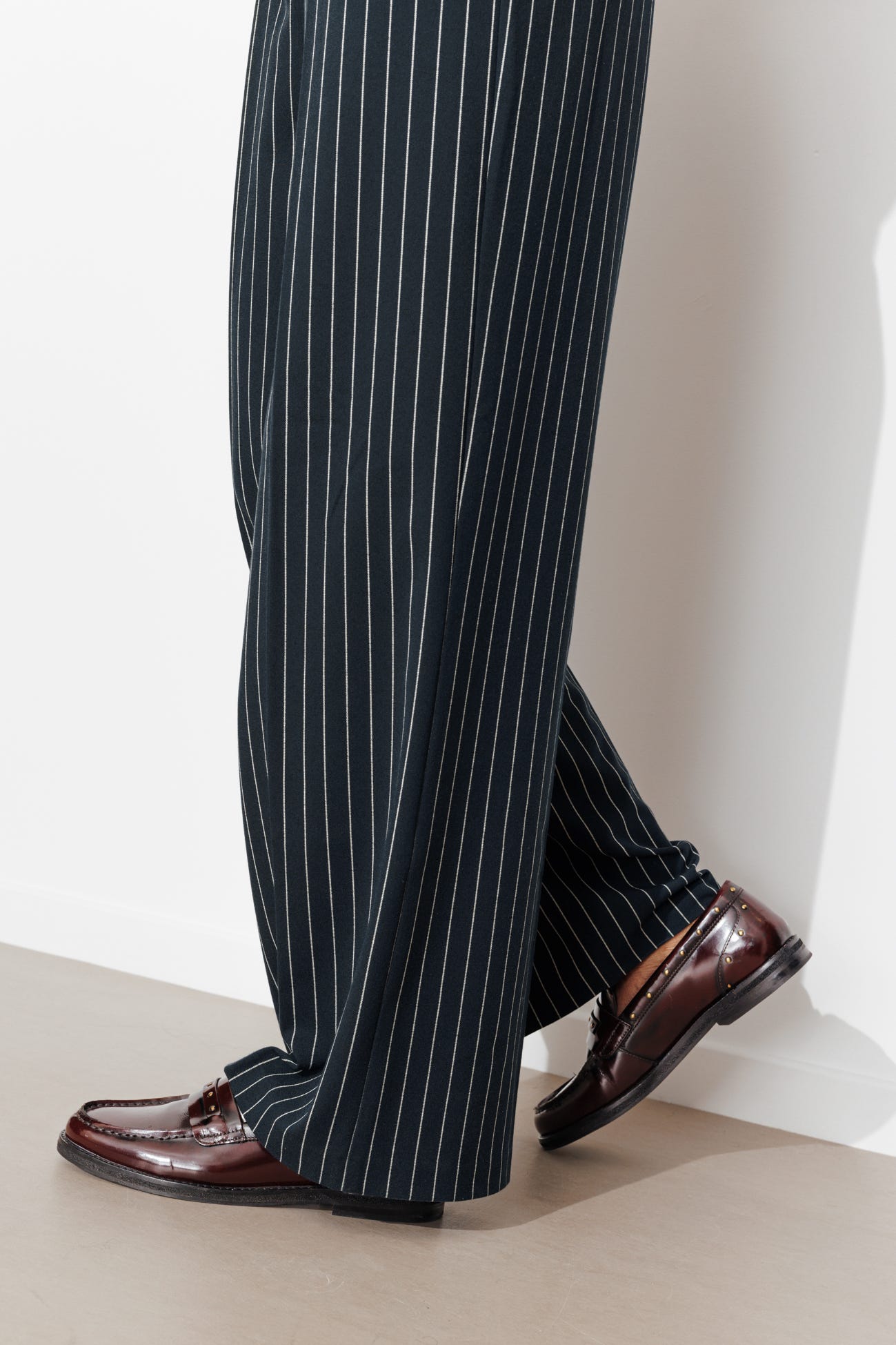 Pantalon tailleur rayé Femme