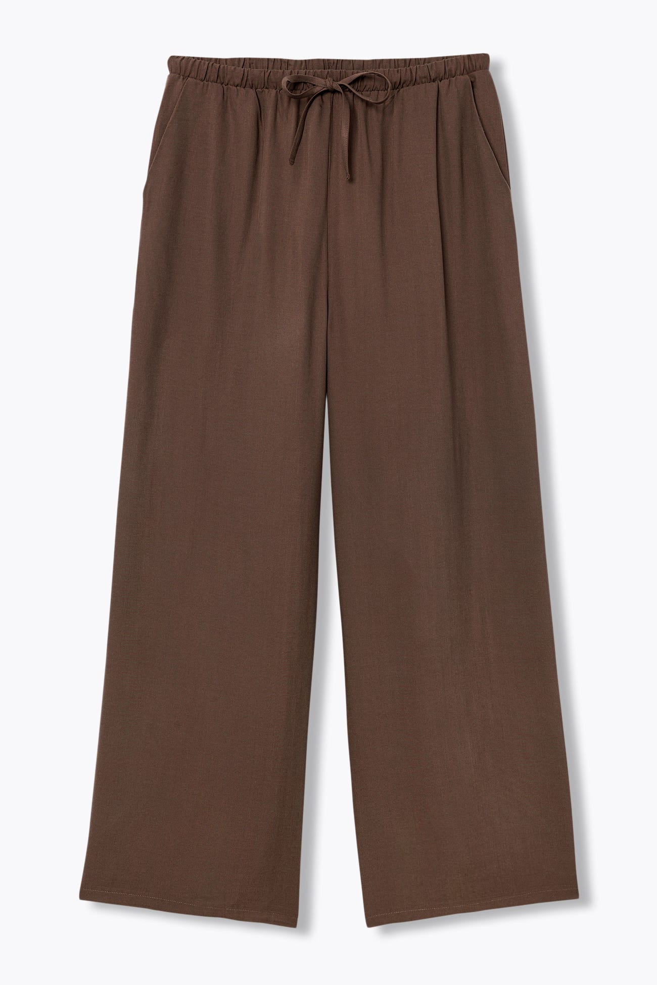 Pantalon large ceinturé Femme