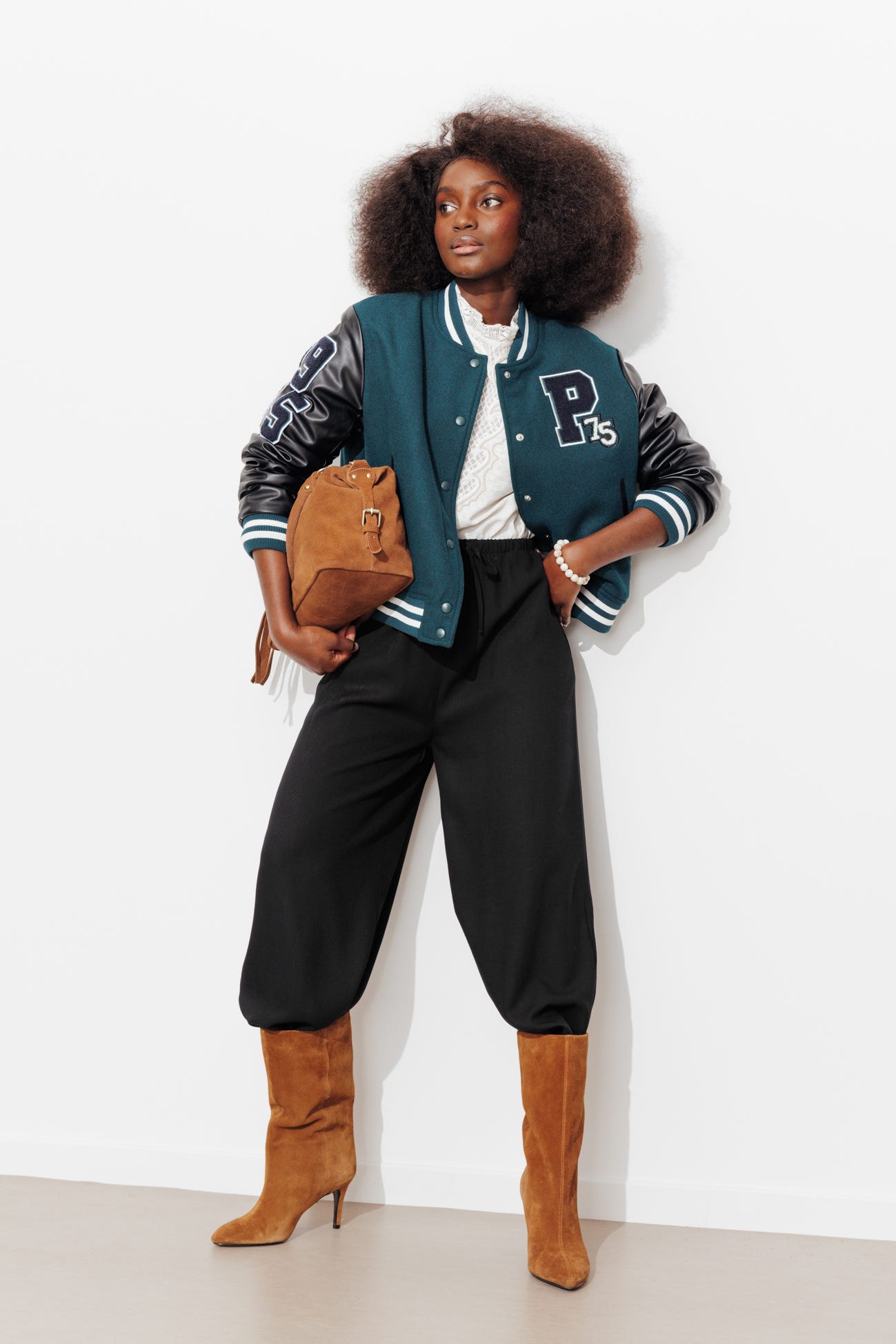 Pantalon large ceinturé Femme