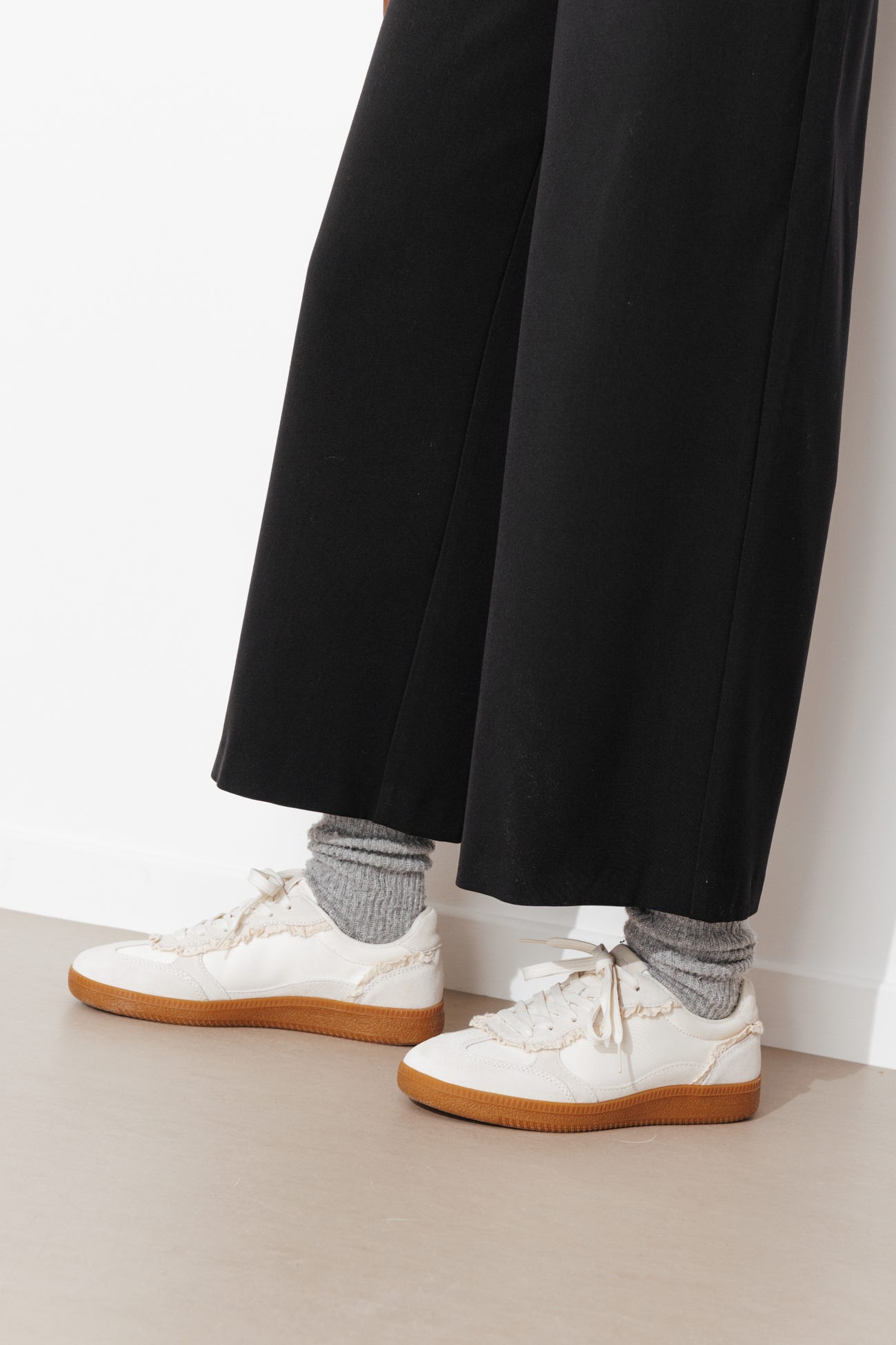 Pantalon large et court Femme