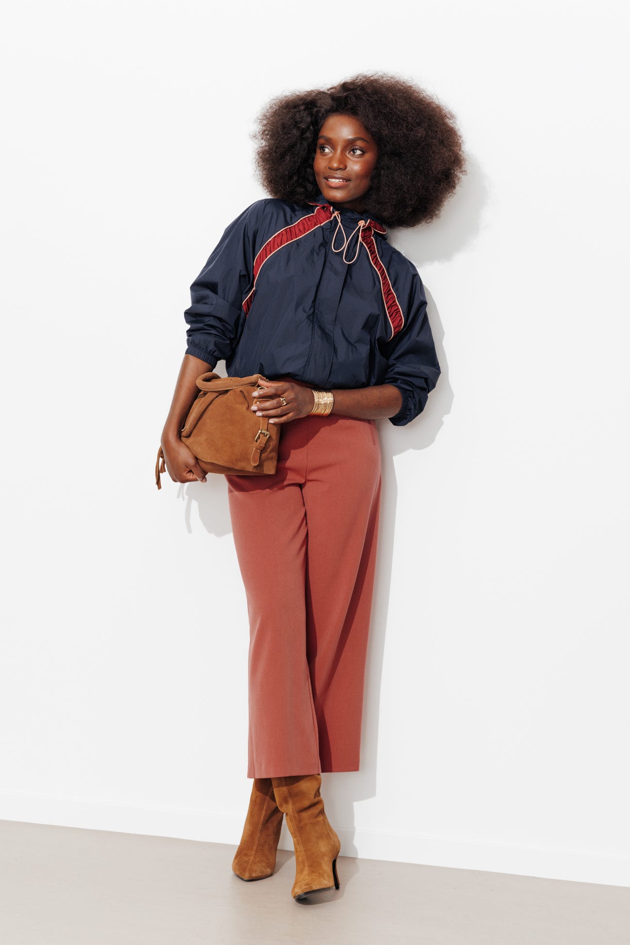 Pantalon large et court Femme