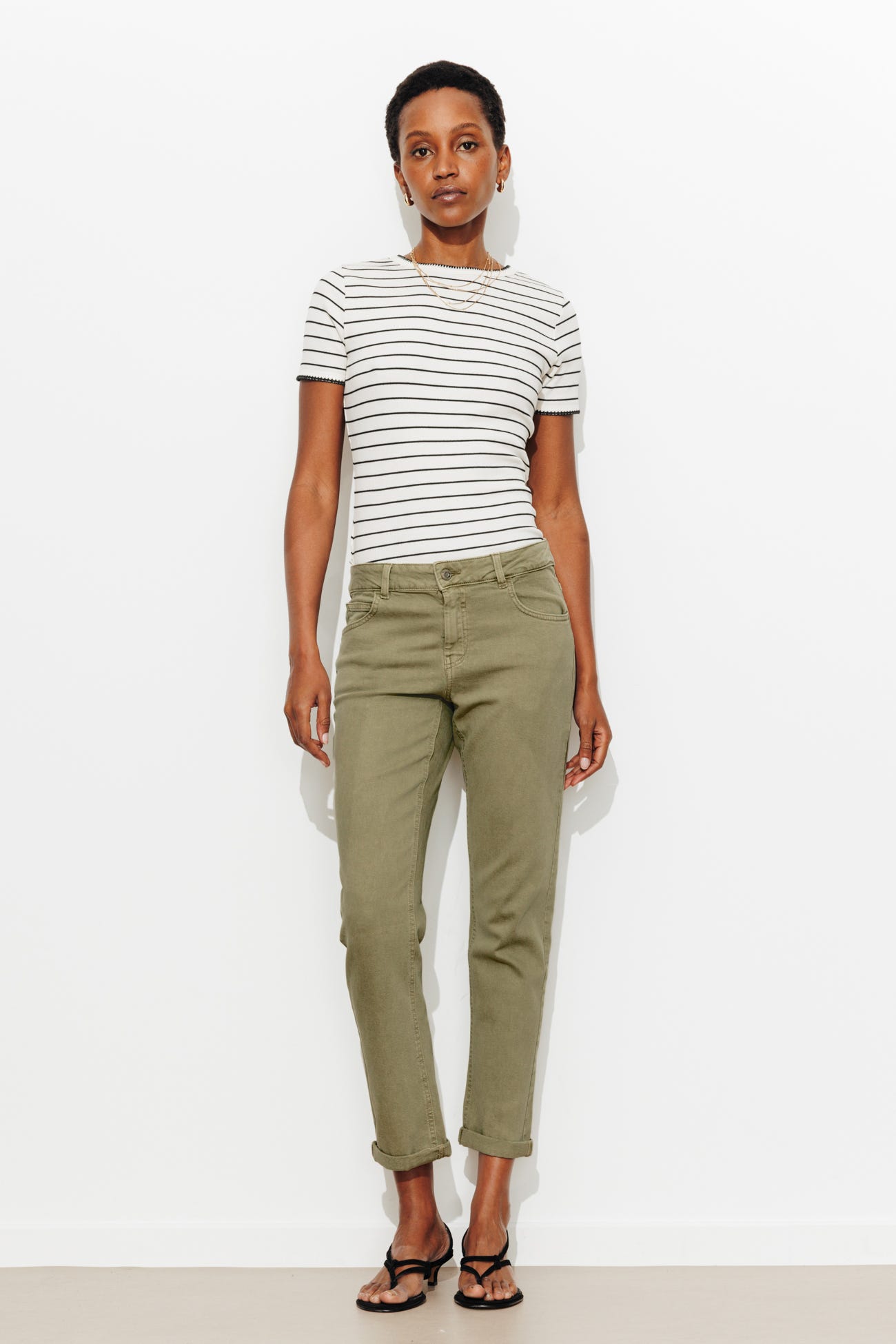 Jean girlfriend crop LUCIEN