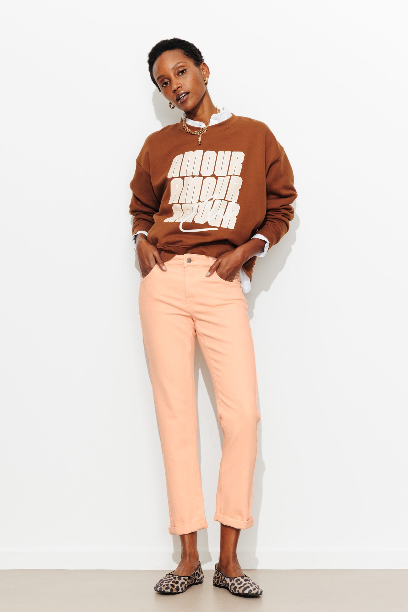 LUCIEN jean girlfriend cropped