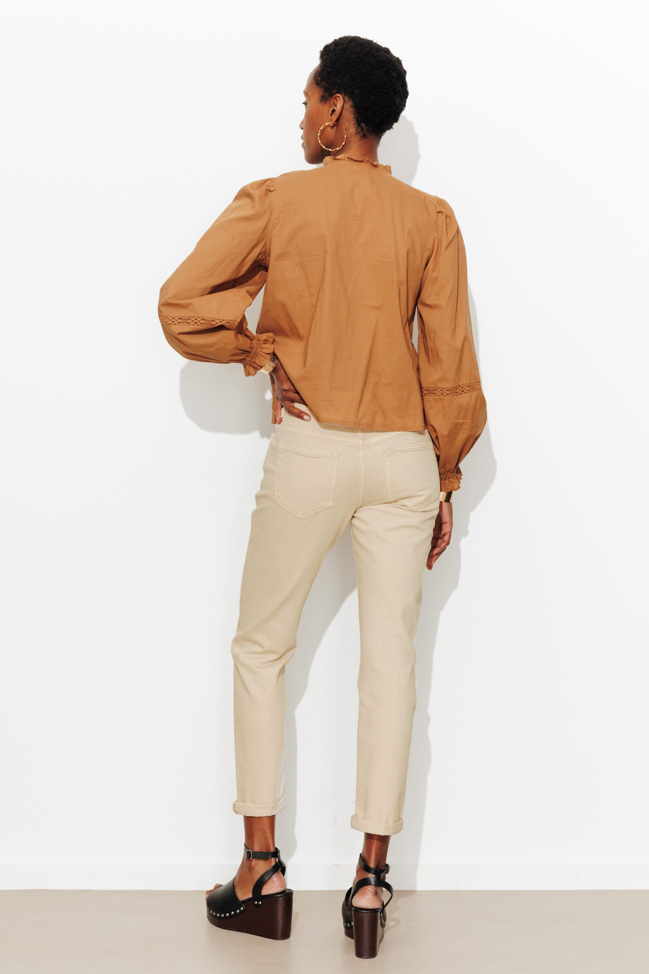 LUCIEN jean girlfriend cropped