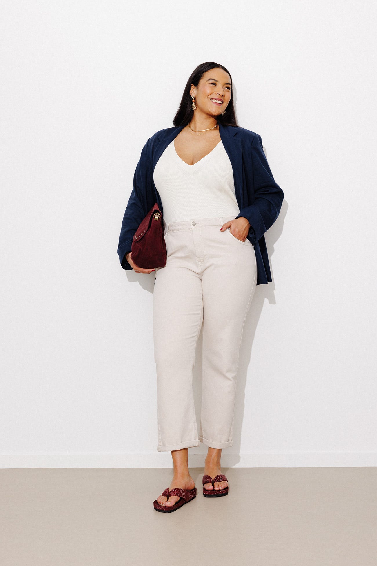 LUCIEN jean girlfriend cropped