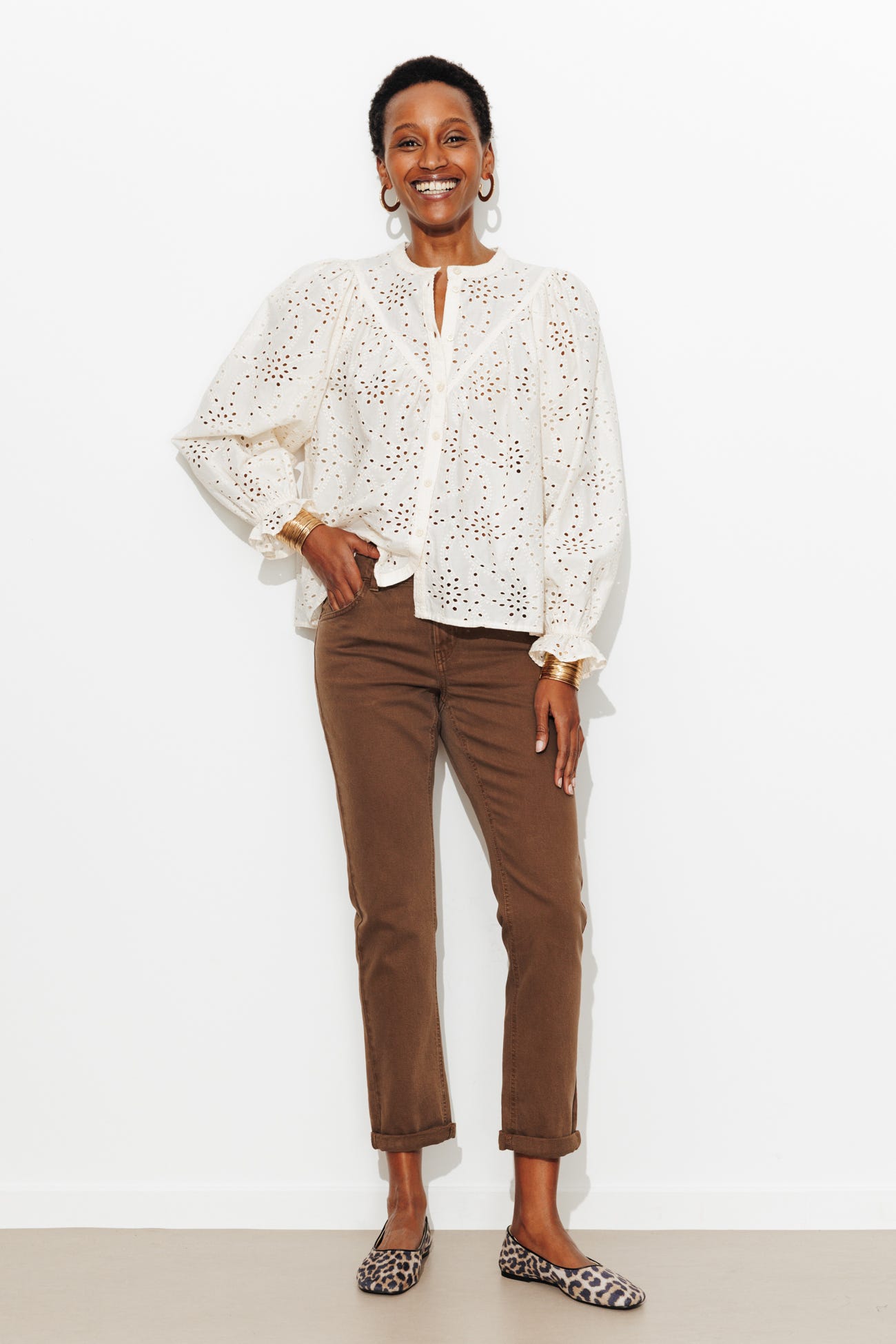 LUCIEN jean girlfriend cropped