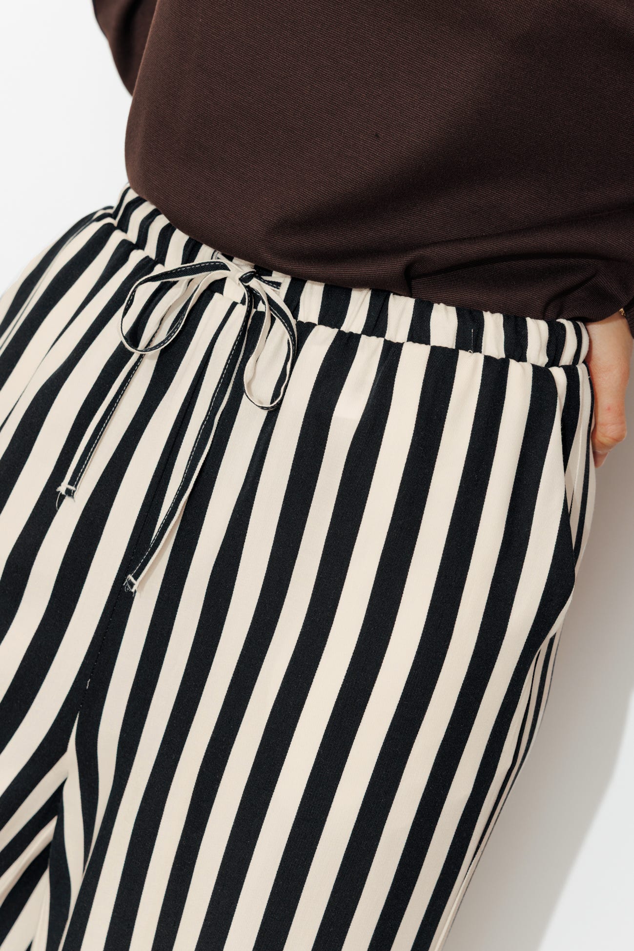 Pantalon large rayé Femme