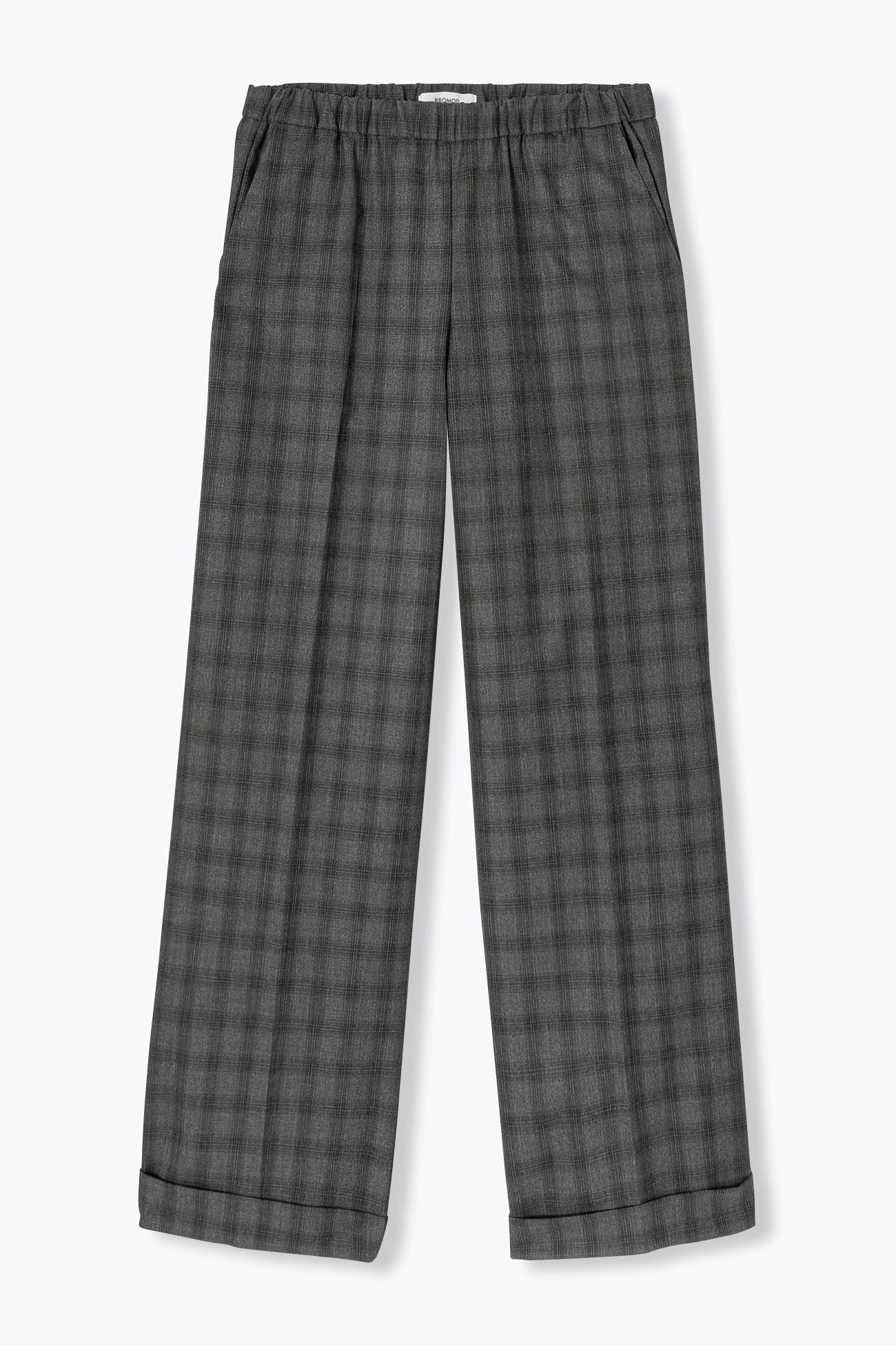 Pantalon large à carreaux