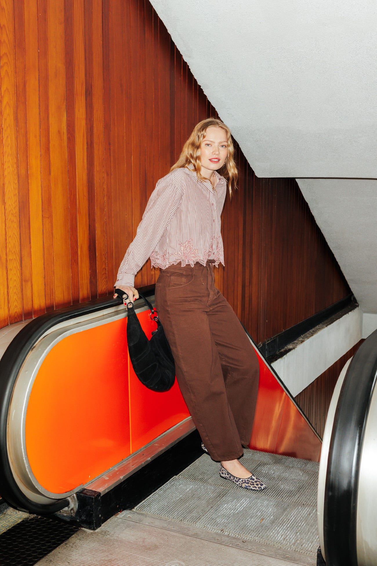 Pantalon balloon ceinturé