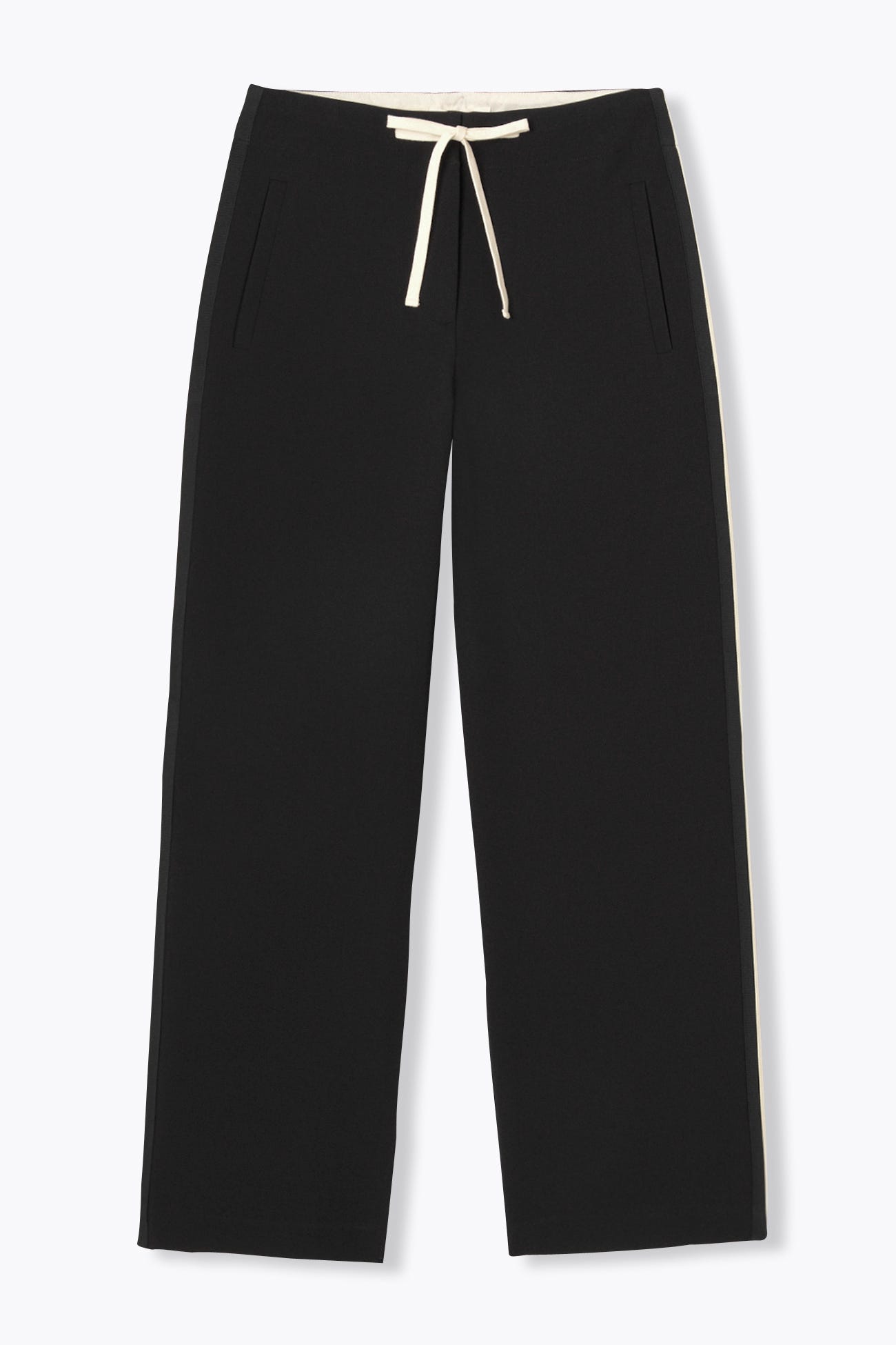 Pantalon recto con bandas