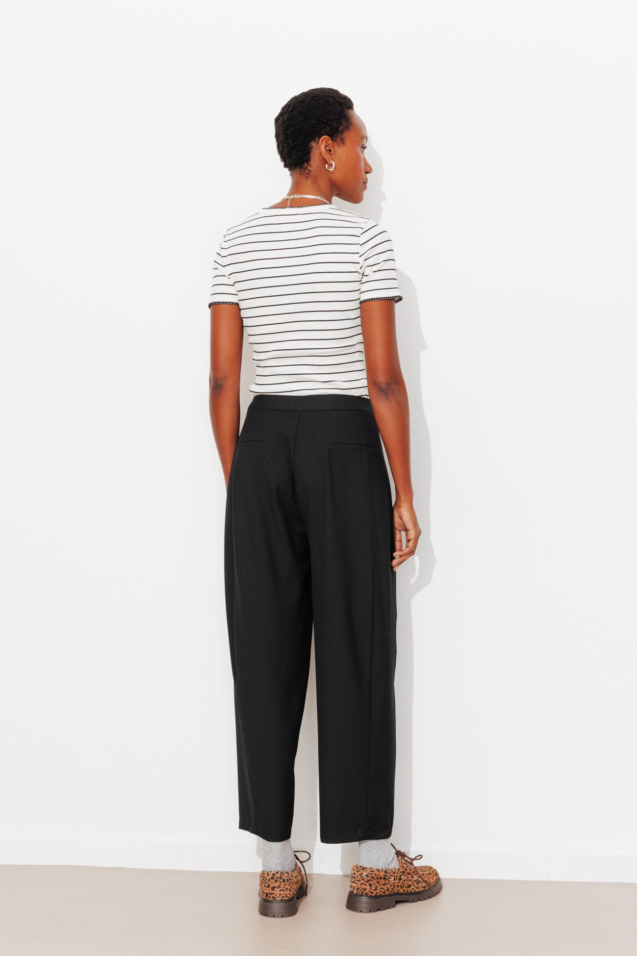 Pantalon barrel chic Femme
