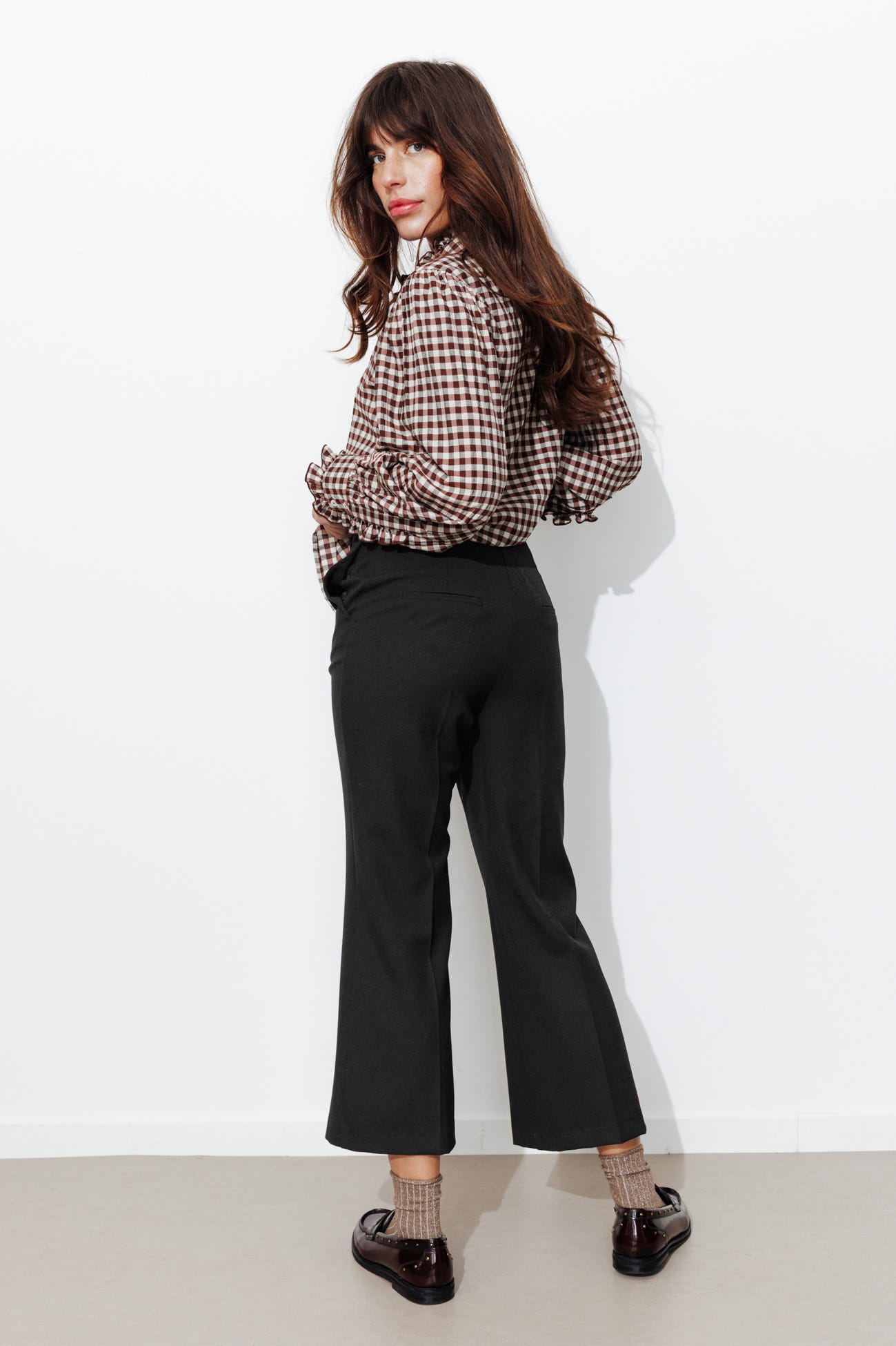 Pantalon court et flare Femme