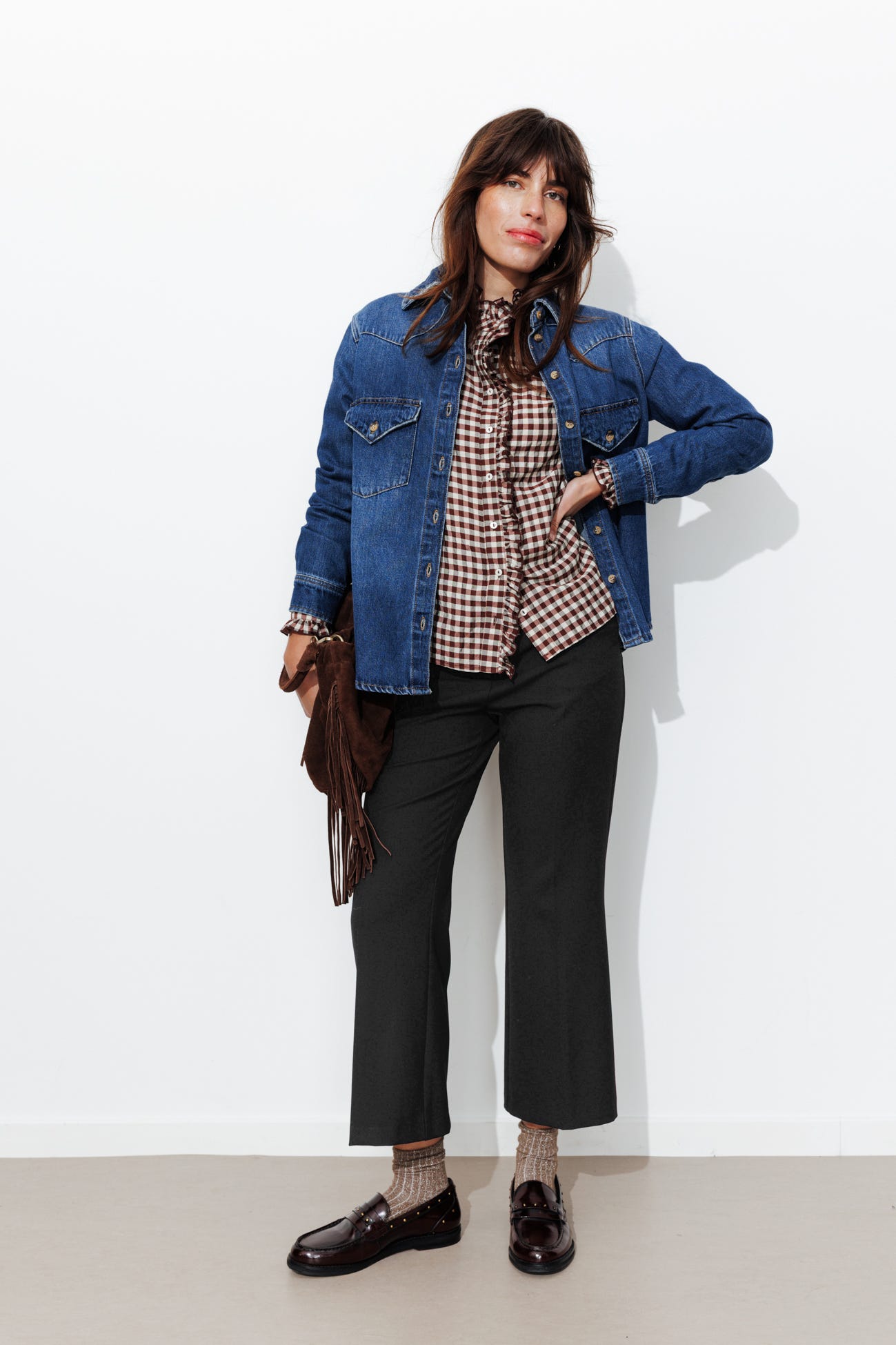 Pantalon court et flare Femme