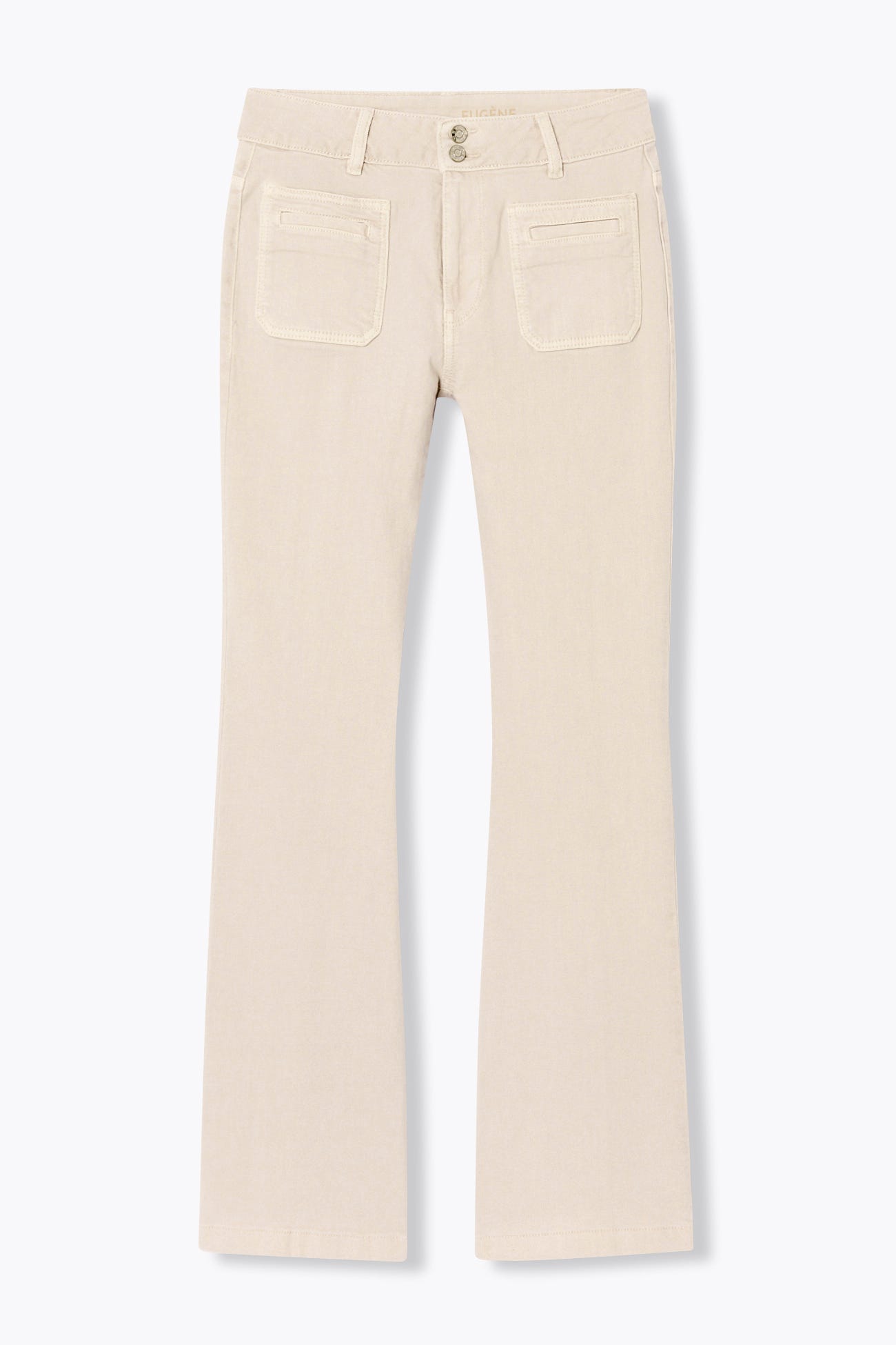 EUGENE pantalon flare en toile
