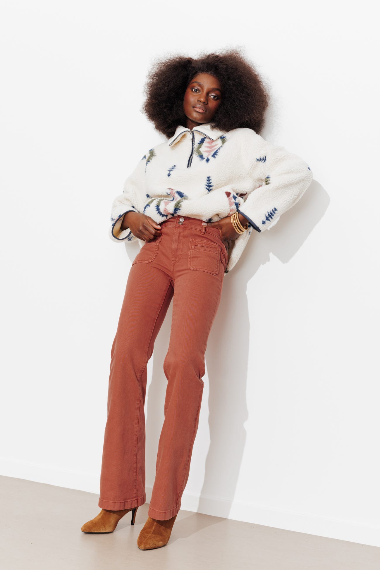 EUGENE spodnie typu flare