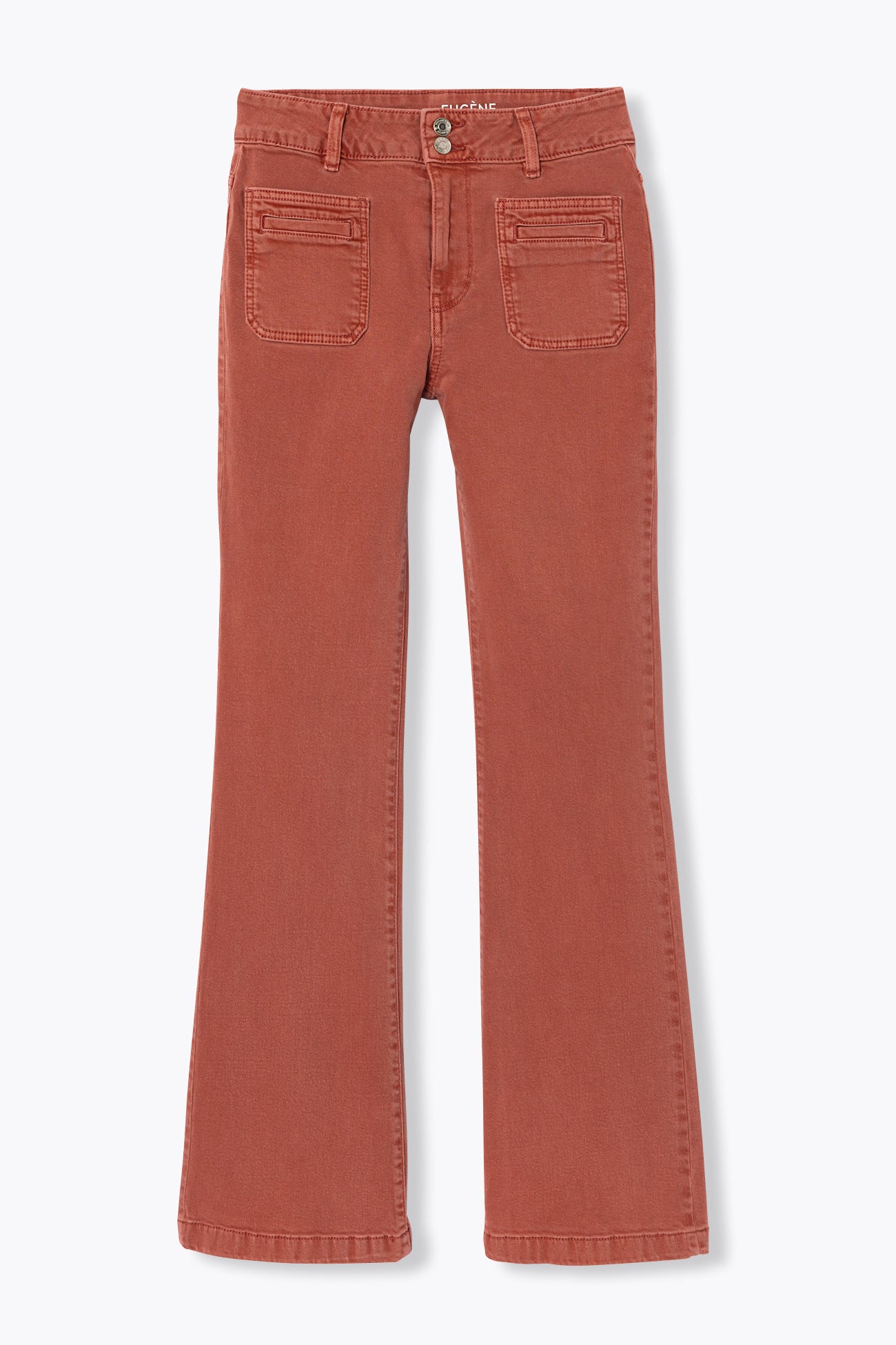 Pantaloni flare in tela EUGENE