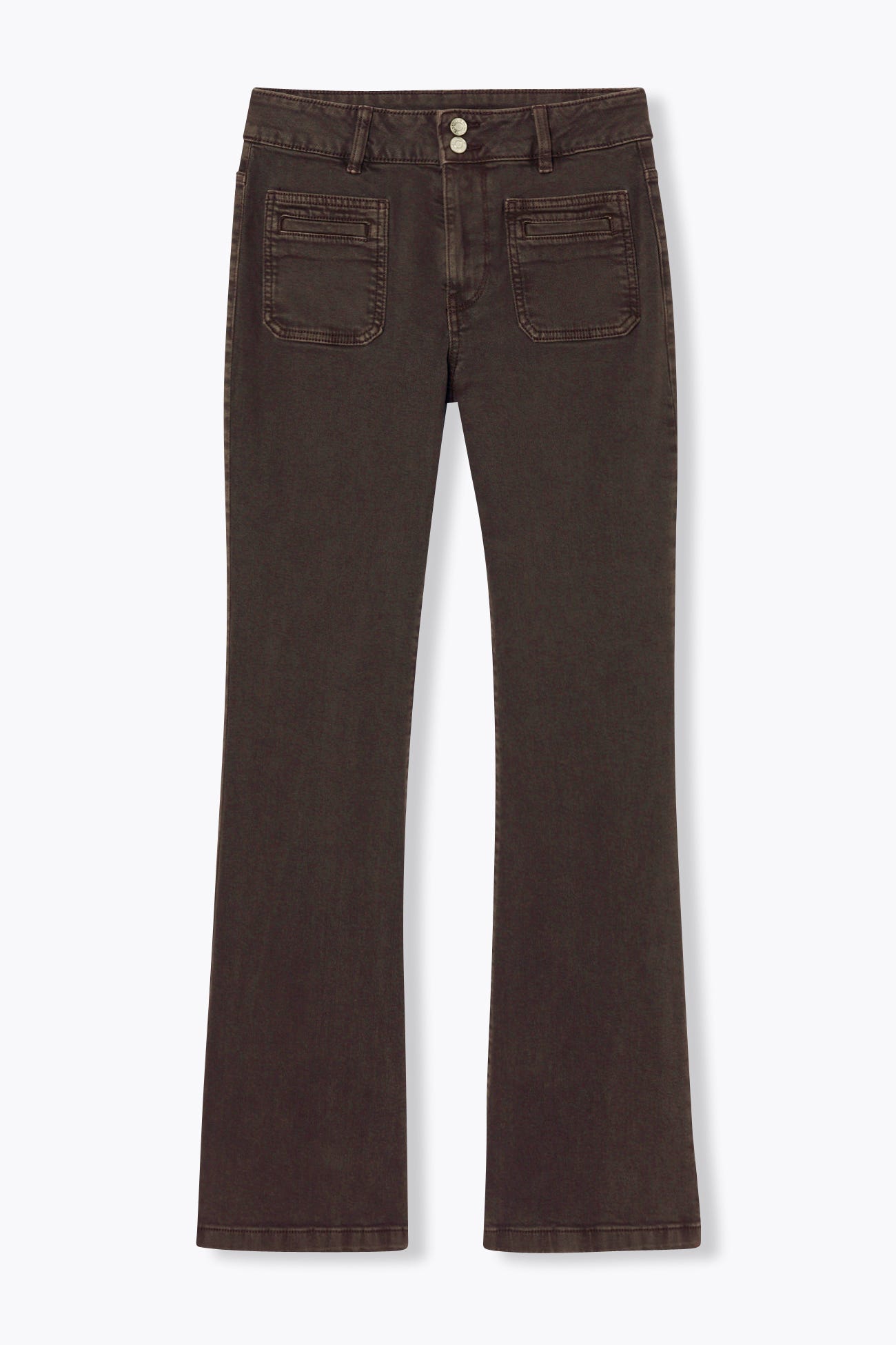 EUGENE pantalon flare en toile