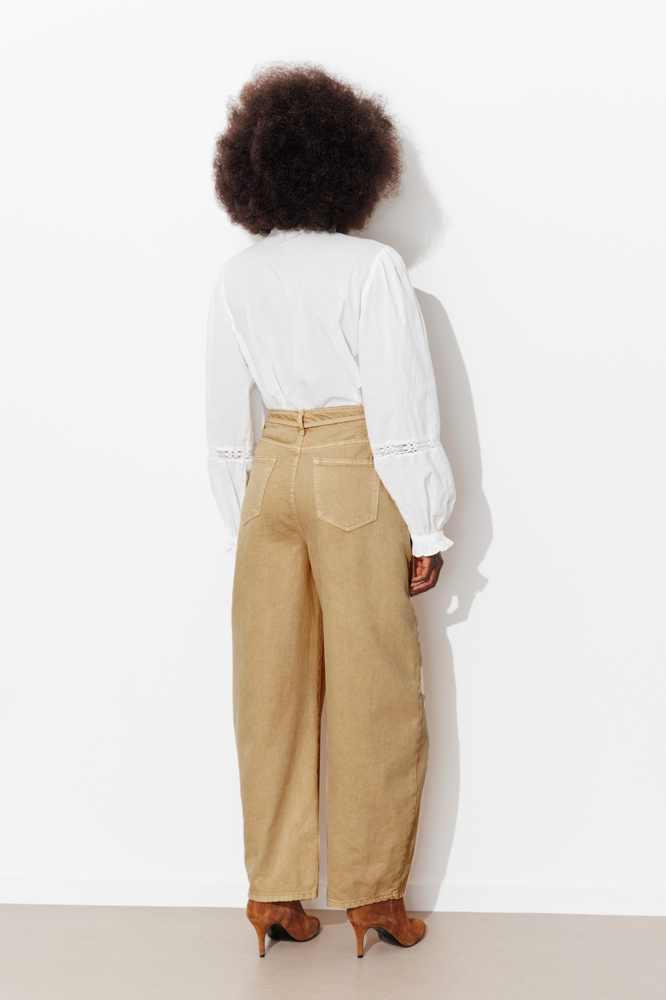 Pantalon balloon ceinturé