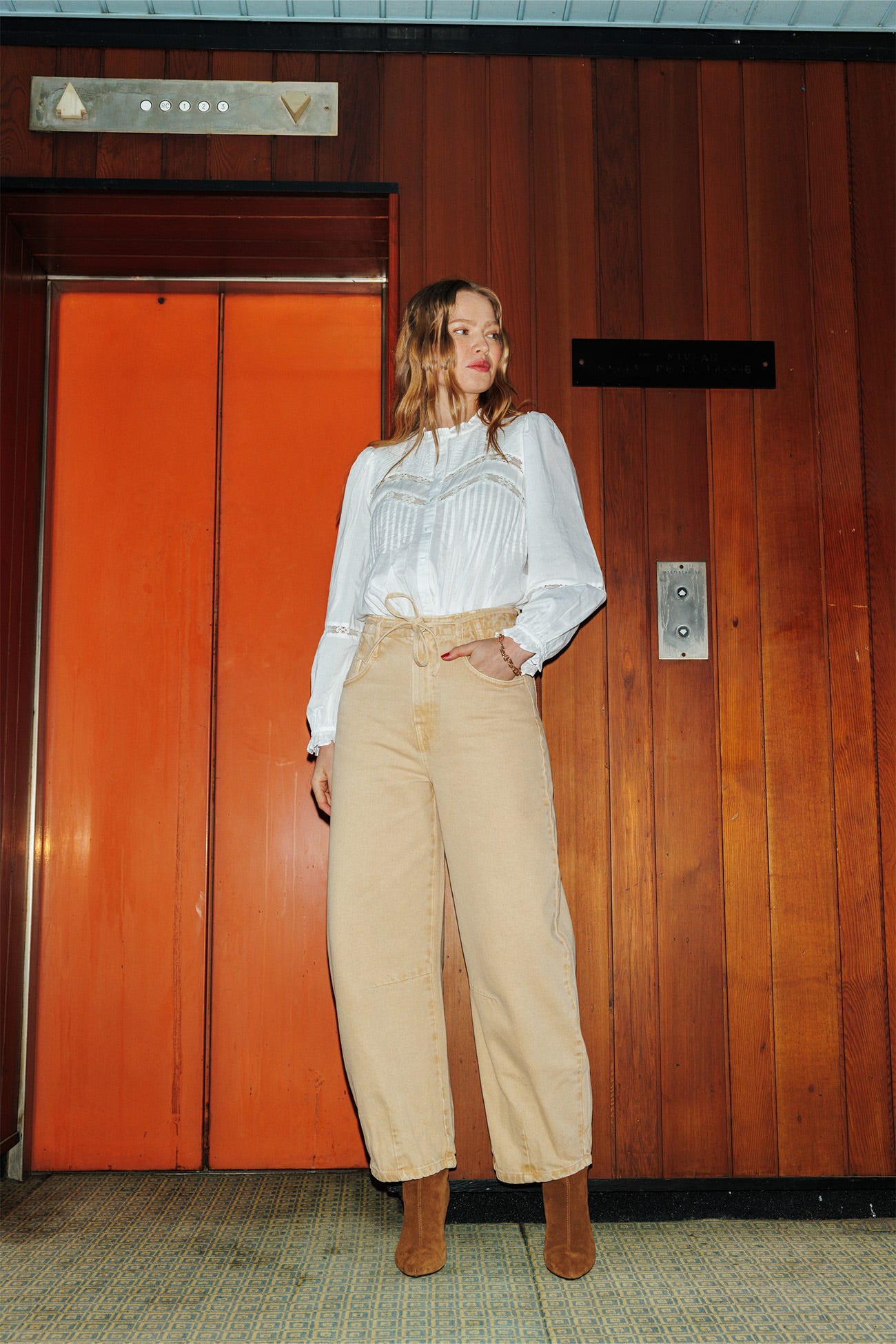 Pantalon balloon ceinturé