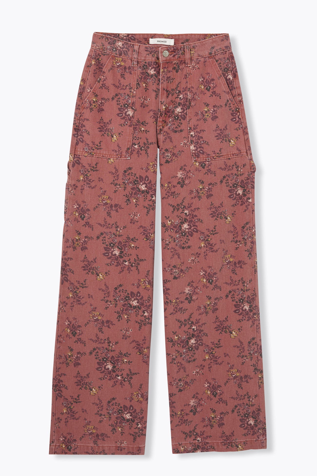 Pantalon charpentier fleuri
