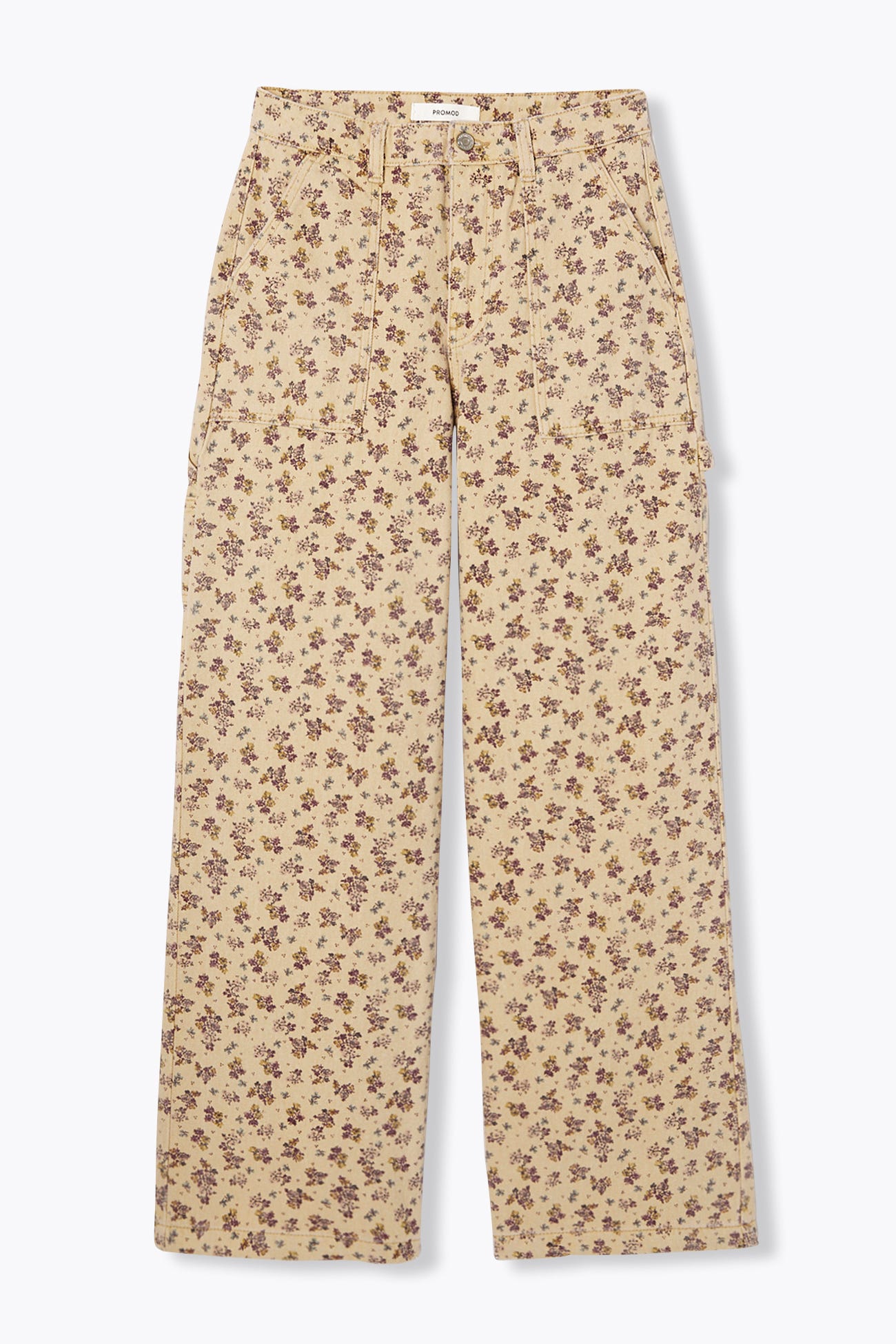 Pantalon charpentier fleuri