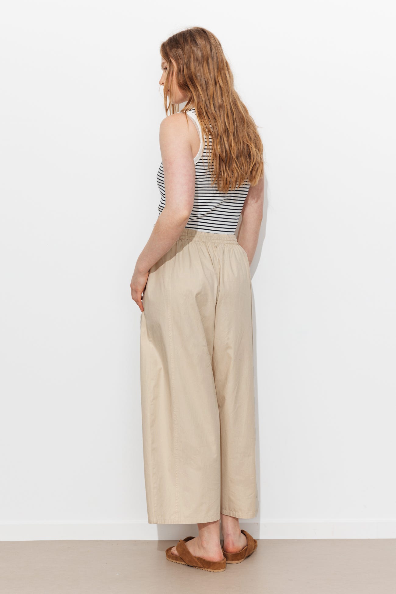 Plain balloon trousers 