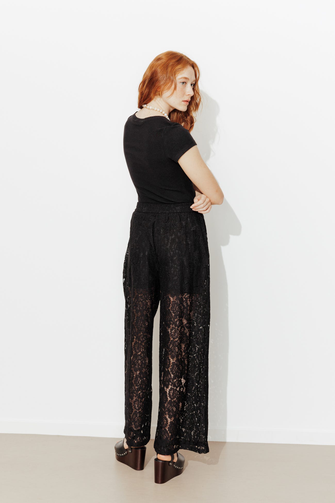 Pantalon en dentelle Femme