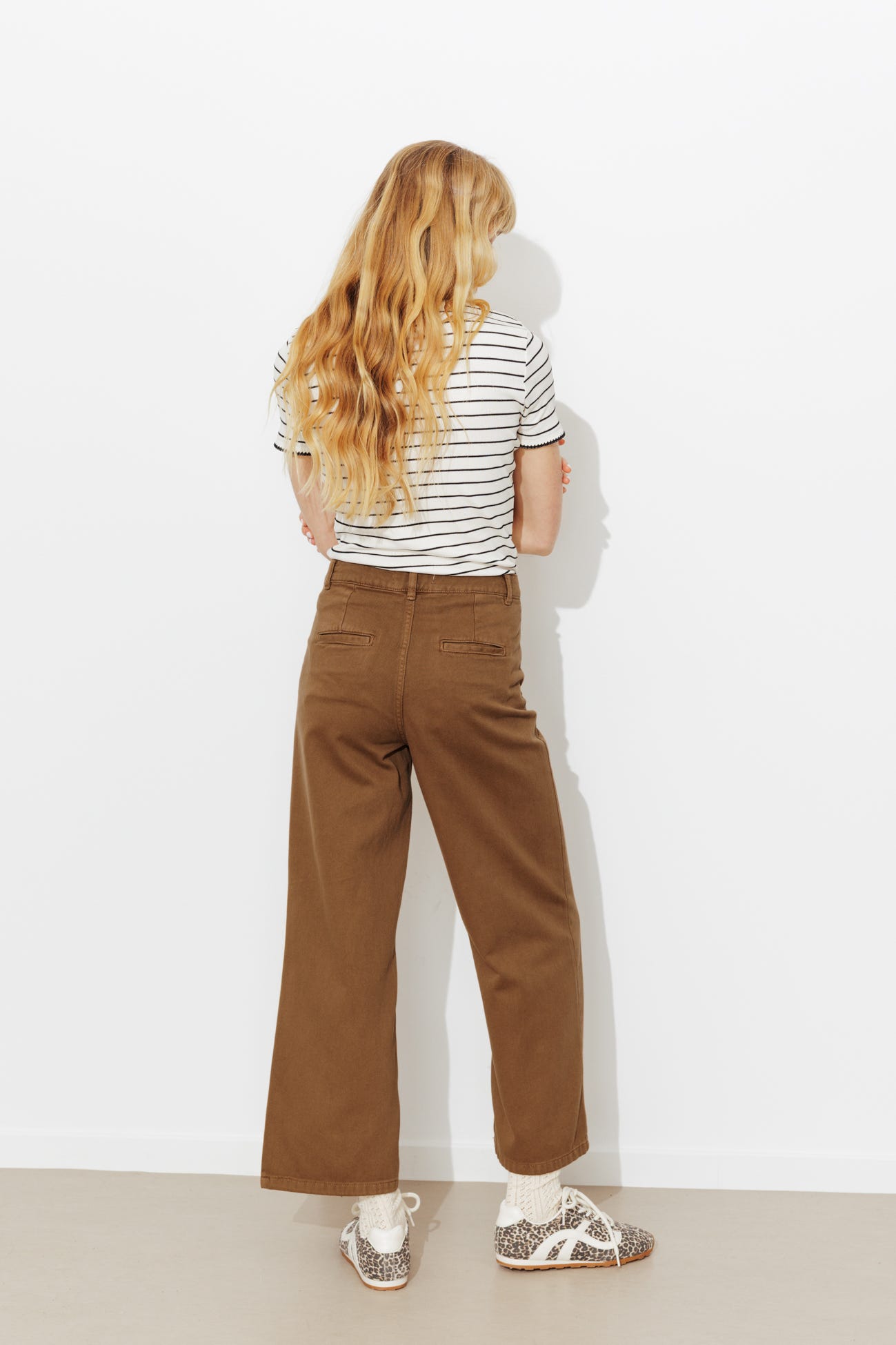 Pantalon large et court Femme