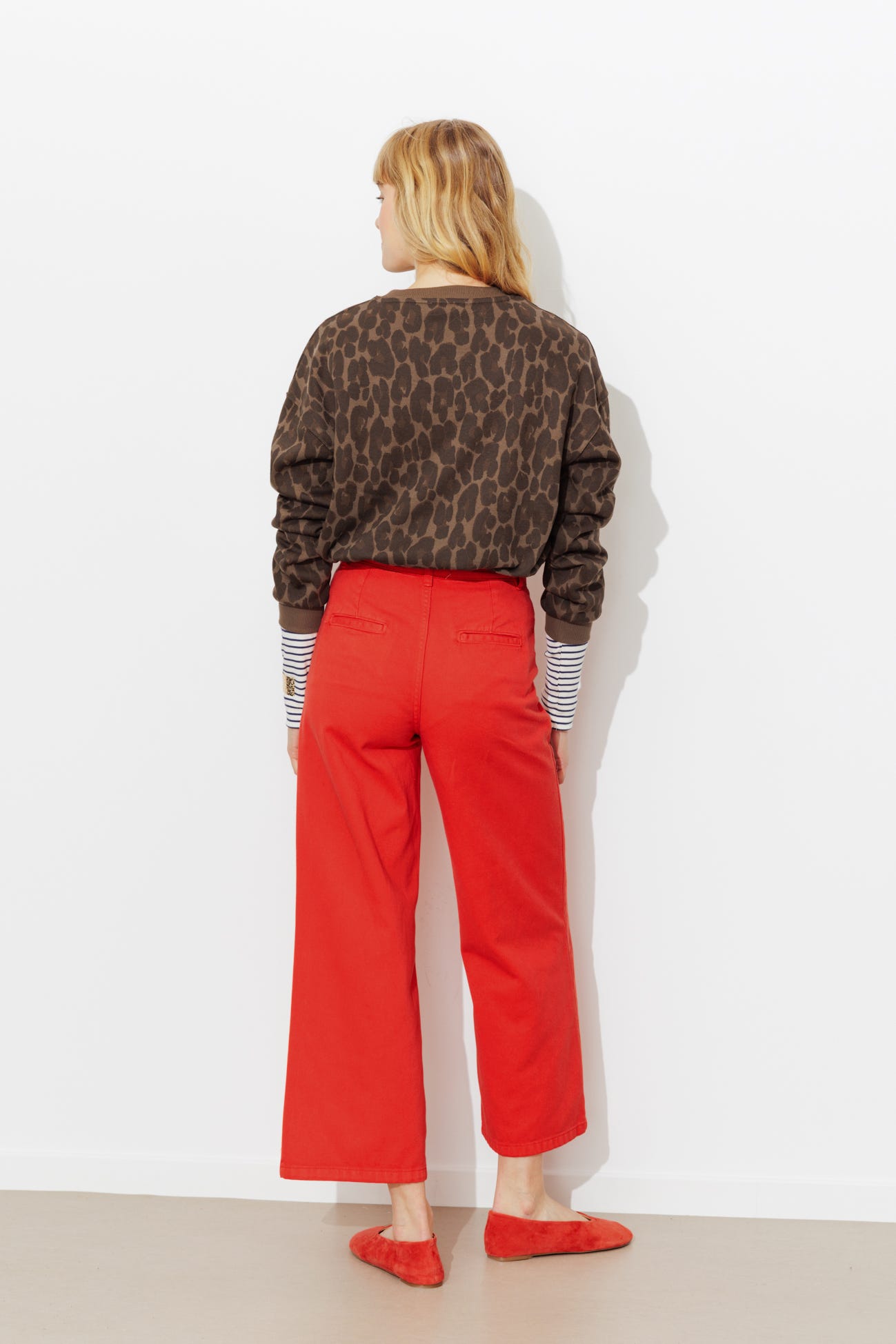 Pantalon large et court Femme