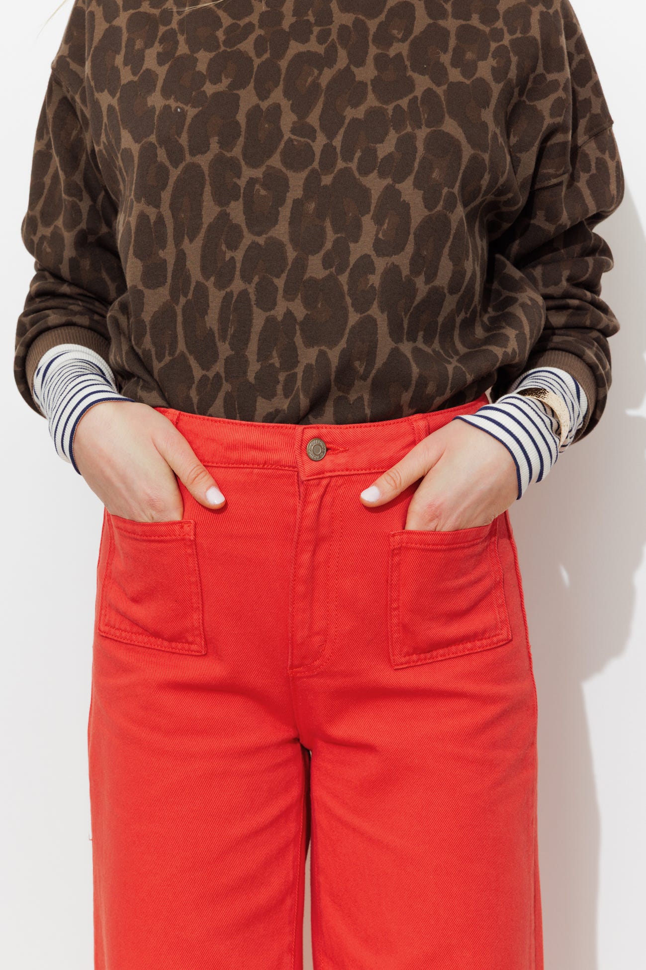 Pantalon large et court Femme