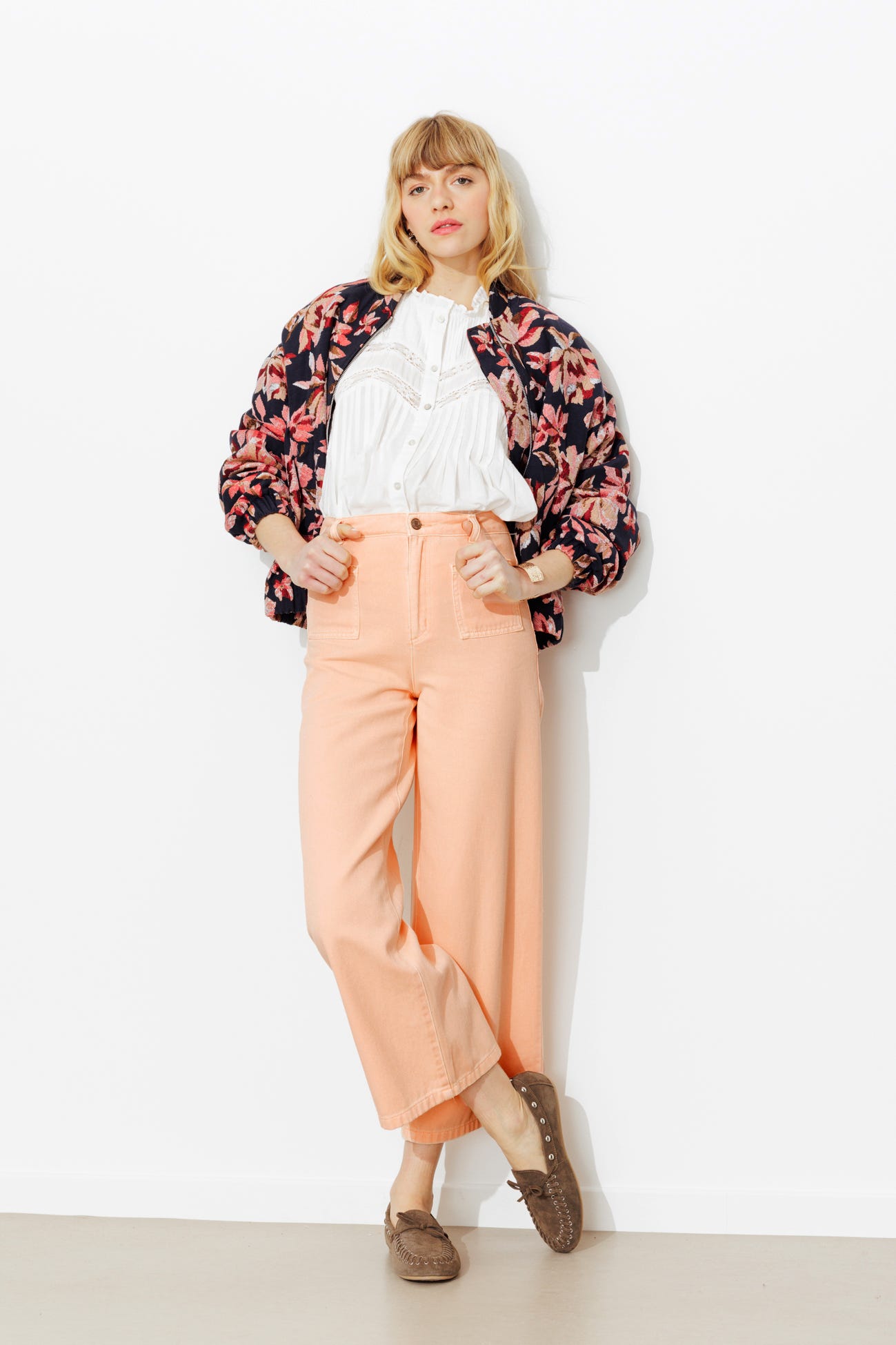 Pantalon large et court Femme