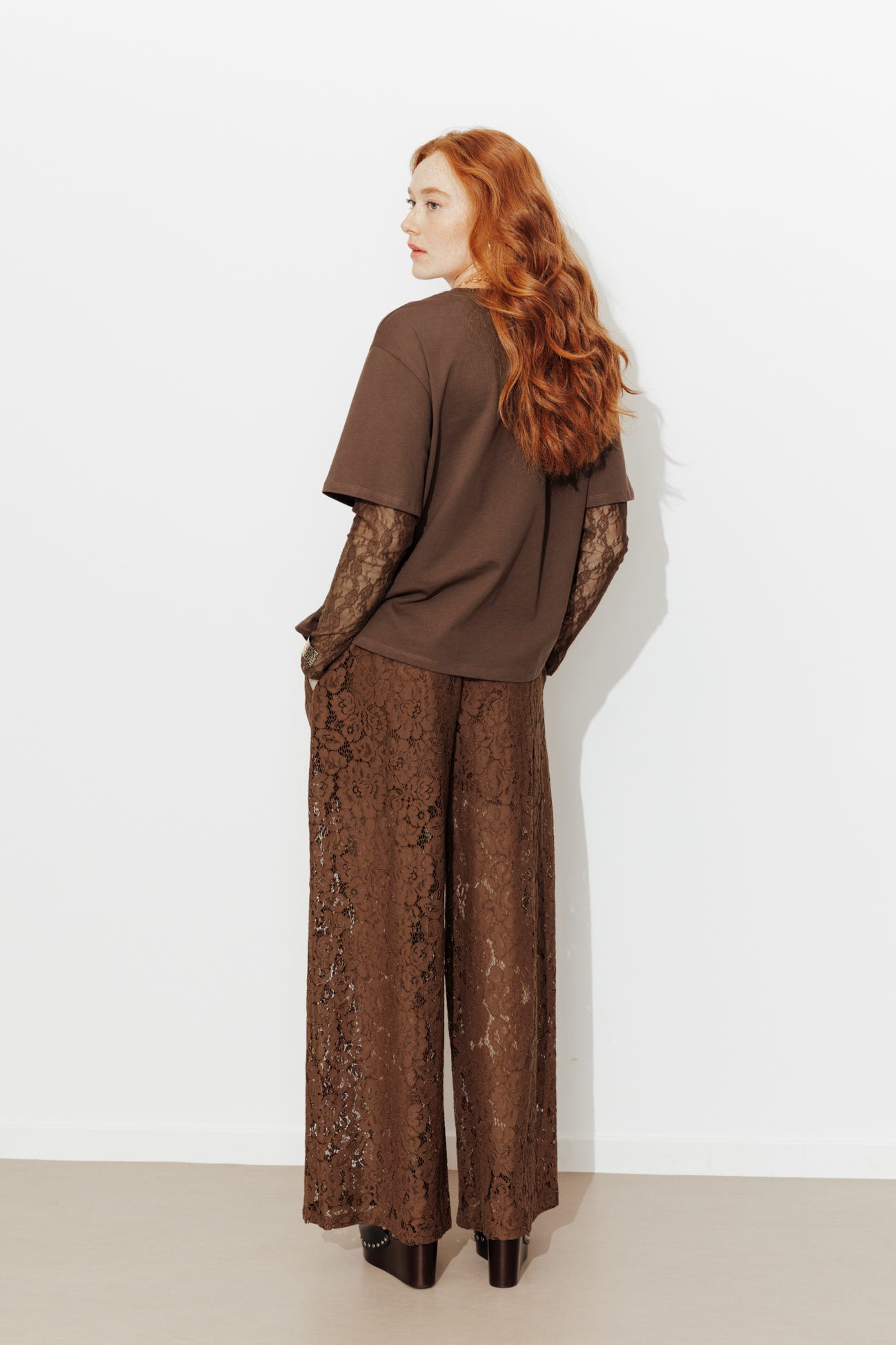 Pantalon en dentelle Femme