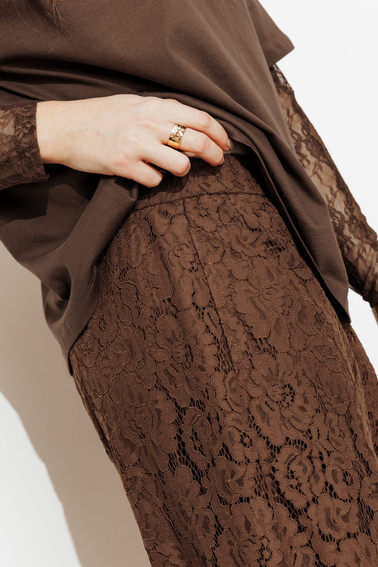 Pantalon en dentelle Femme