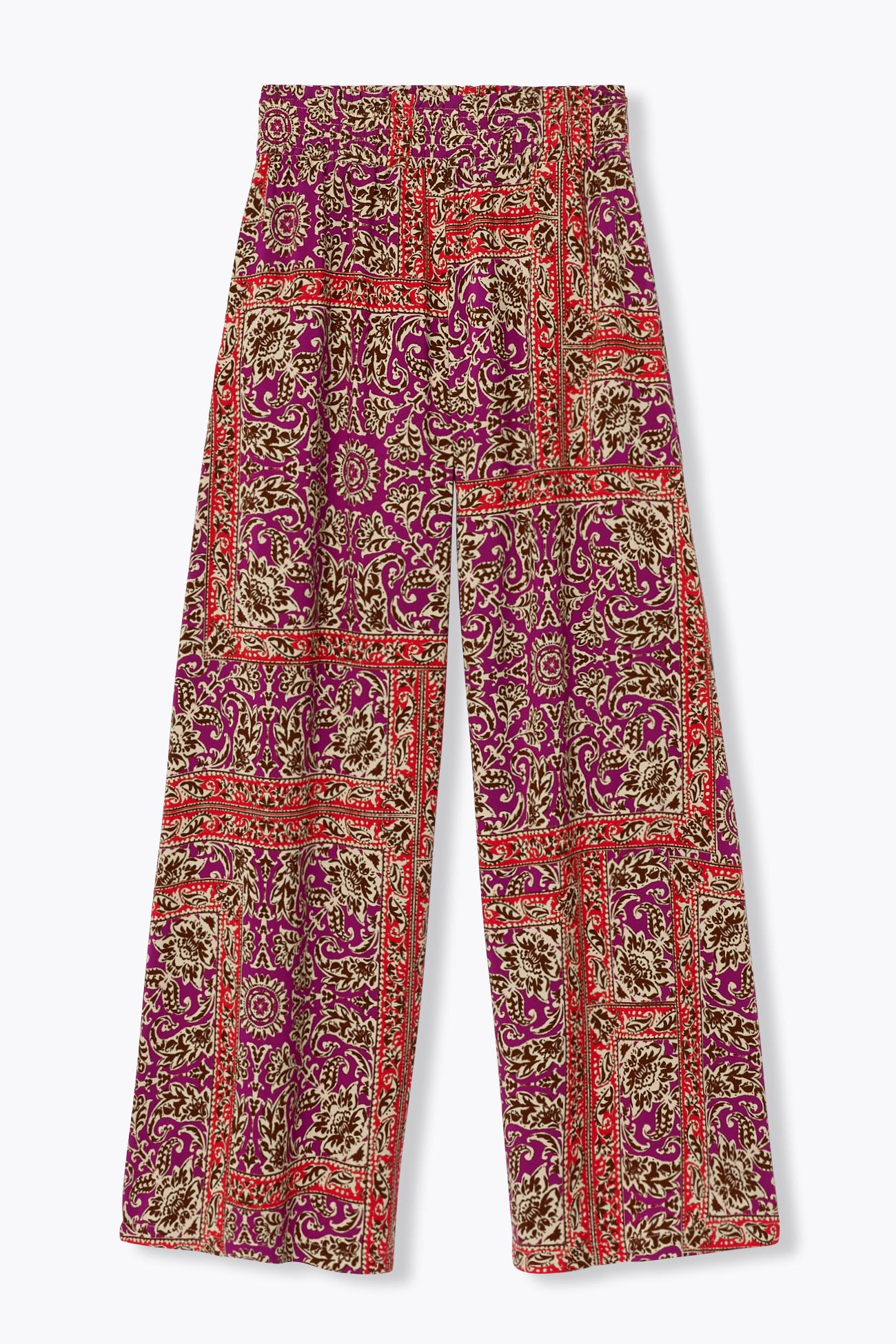 Pantalon large imprimé Femme