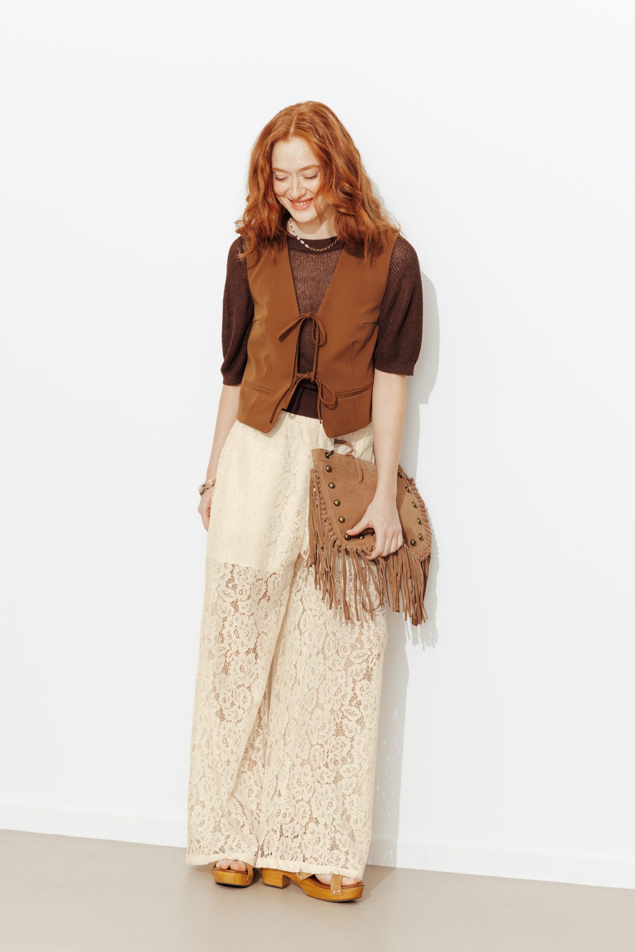 Pantalon en dentelle Femme