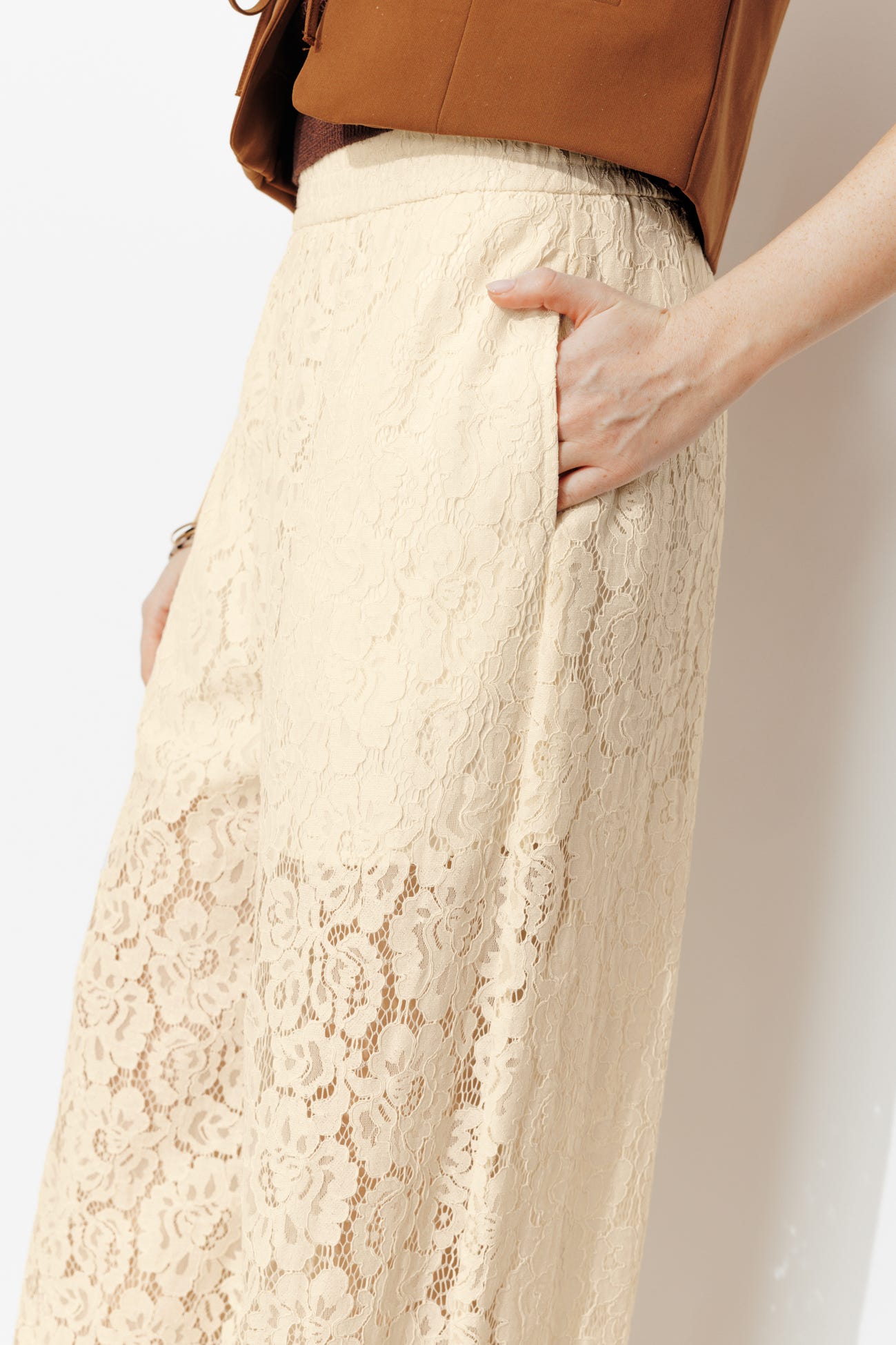 Pantalon en dentelle Femme