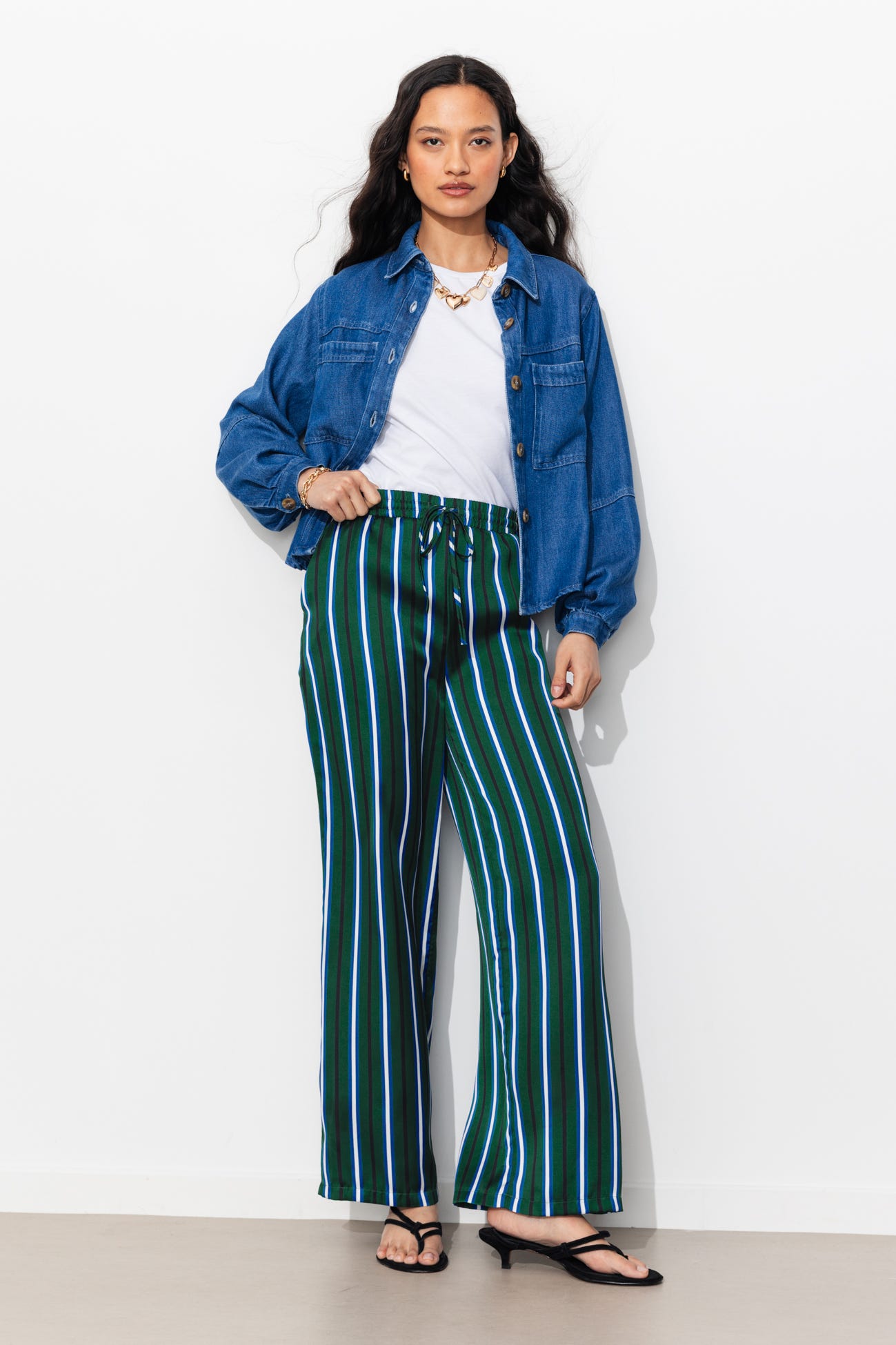 Pantaloni raso a righe