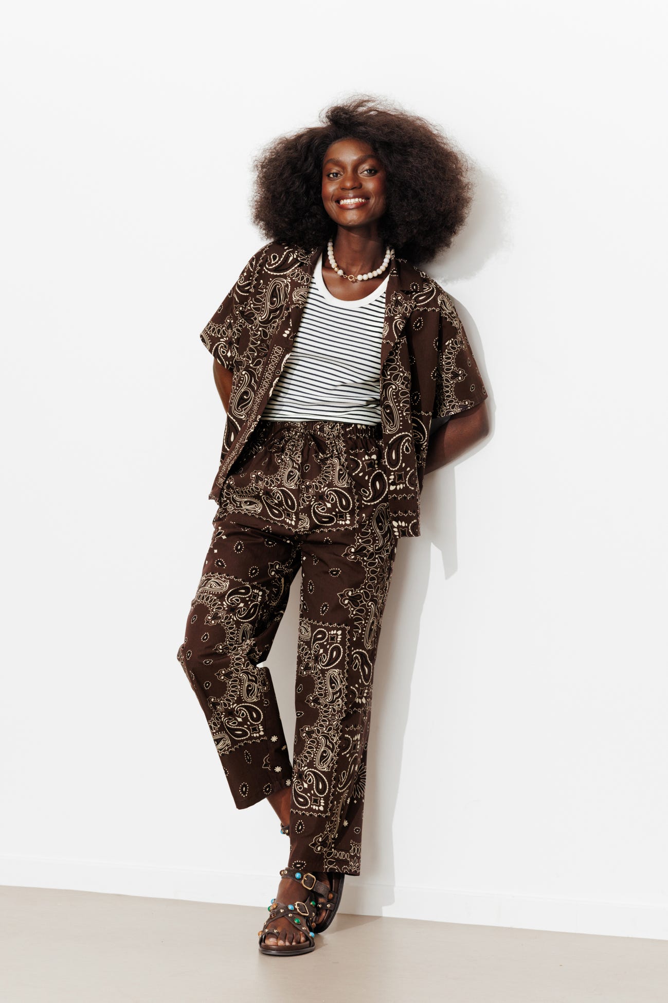 Pantalon en coton bandana