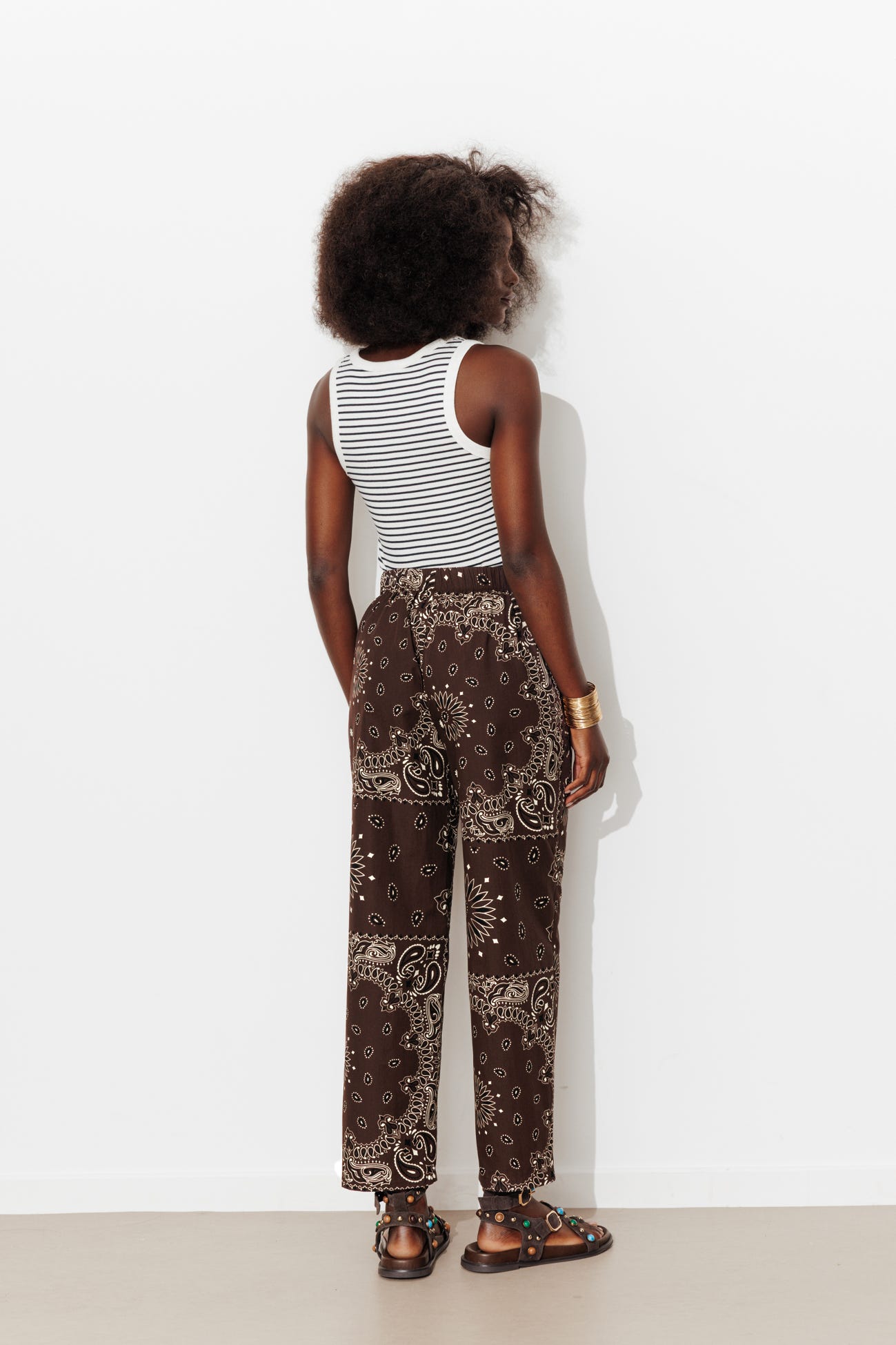 Pantalon en coton bandana