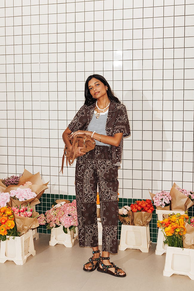 Paisley-Baumwollhose