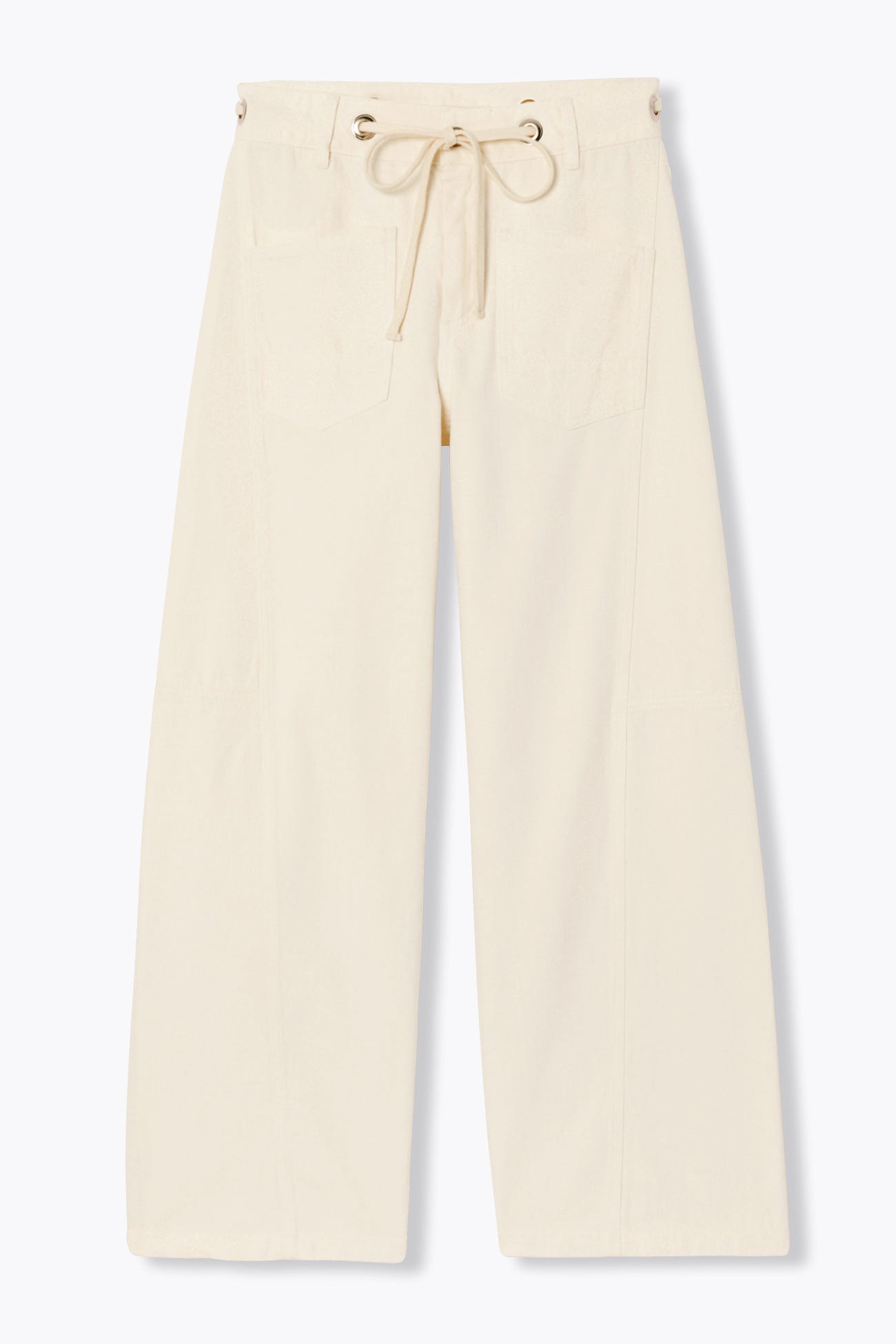 Pantalon large à oeillets 